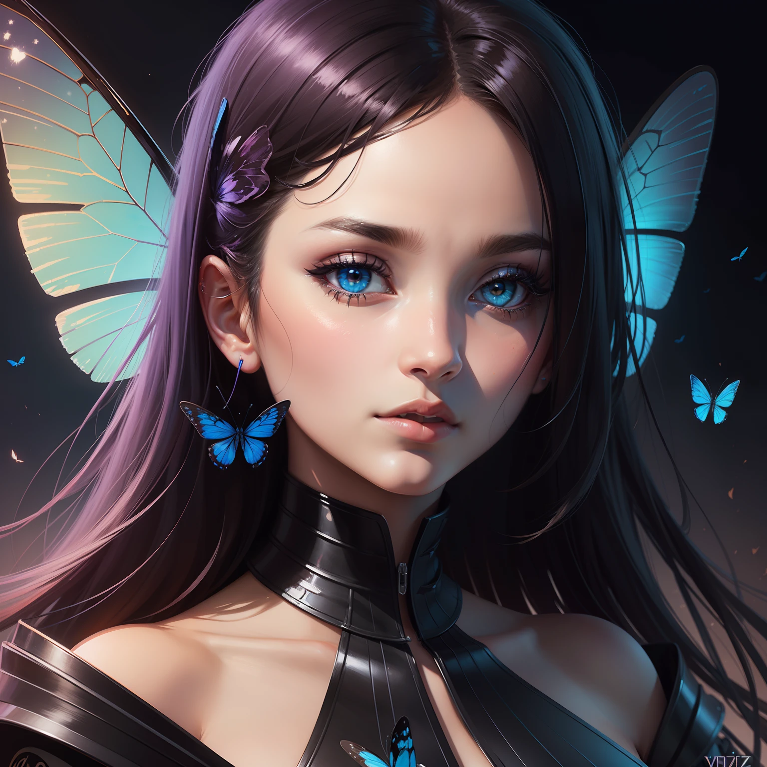 Midnight, digital painting, by Vinzlim🦋