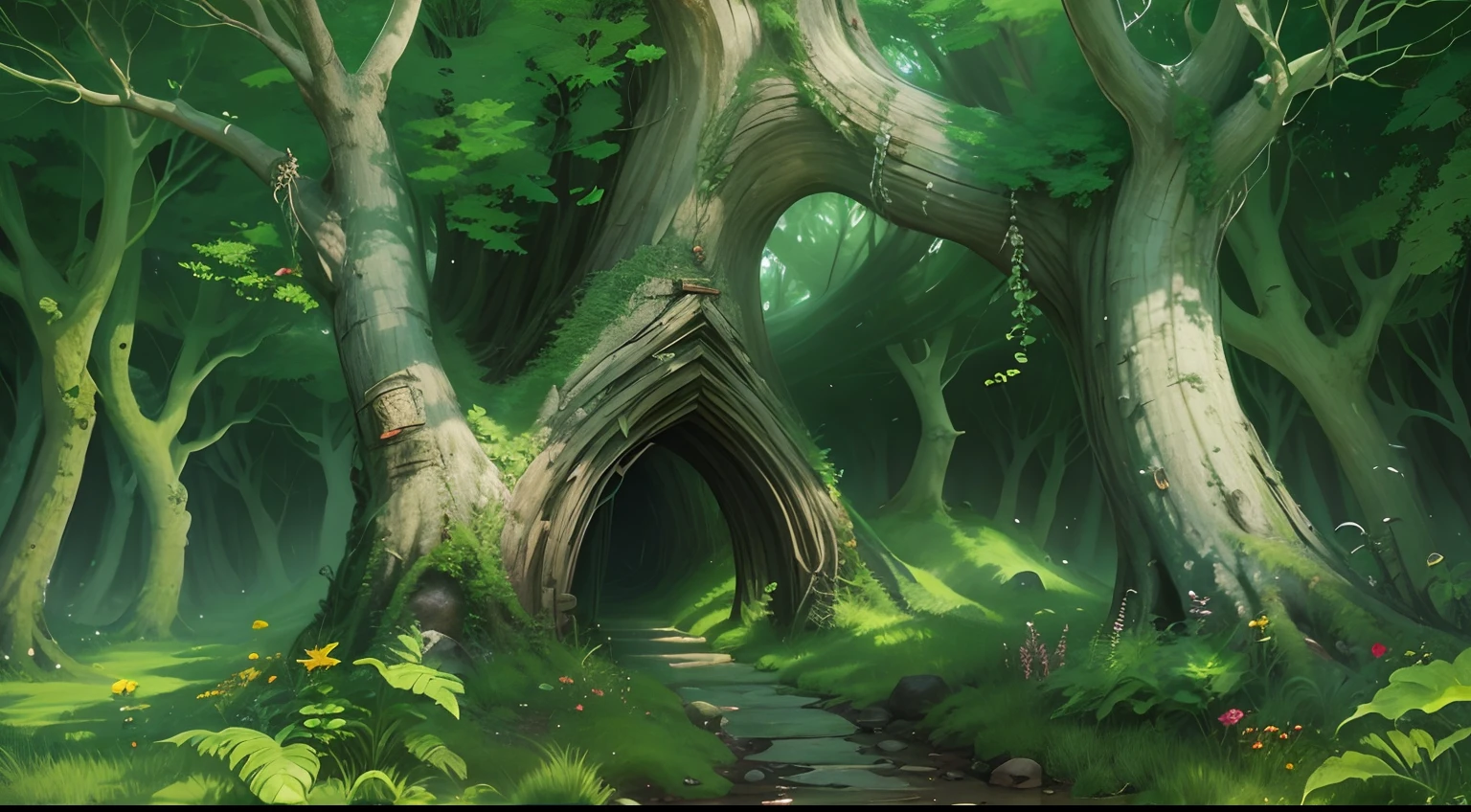 Western fantasy，ln the forest，No Man