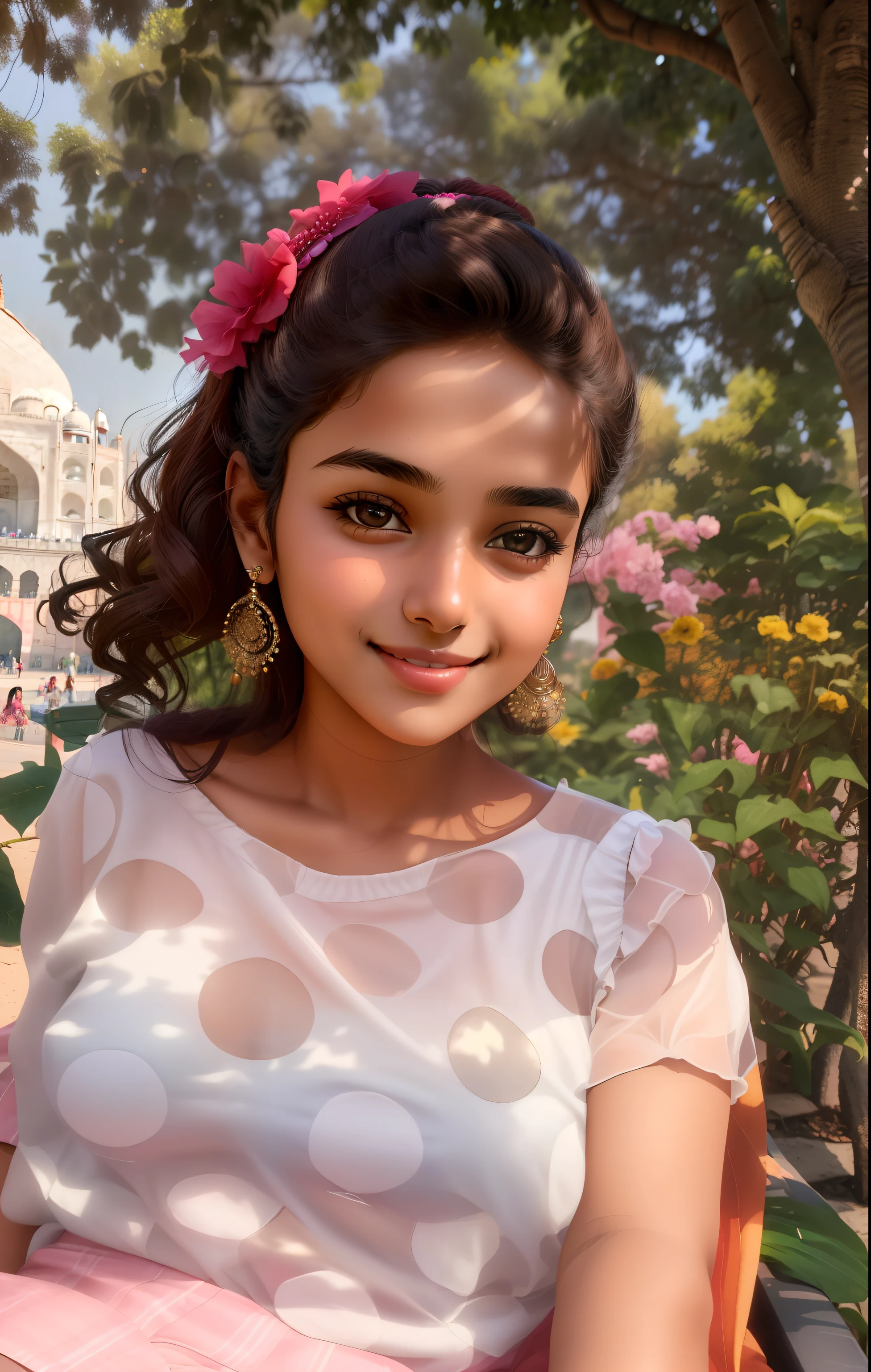 there is a woman sitting on a bench with a cell phone, with lovely look, with accurate face, candid picture, indian girl with brown skin, very beautiful girl, with kind face, cute photo, around 1 9 , with a beautifull smile, with cute - fine - face, around 20 yo, candid photo, cute beautiful, beautiful cute