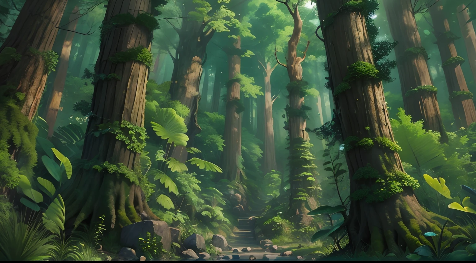 Western fantasy，ln the forest，No Man