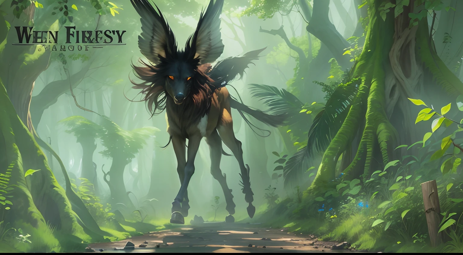 Western fantasy，ln the forest，No Man