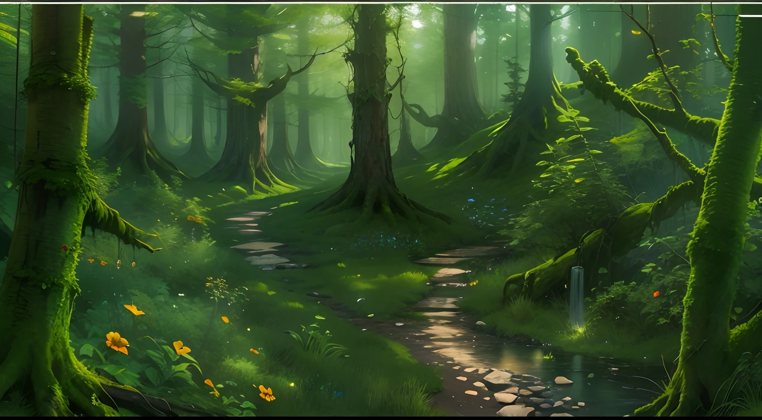 Western fantasy，ln the forest，No Man