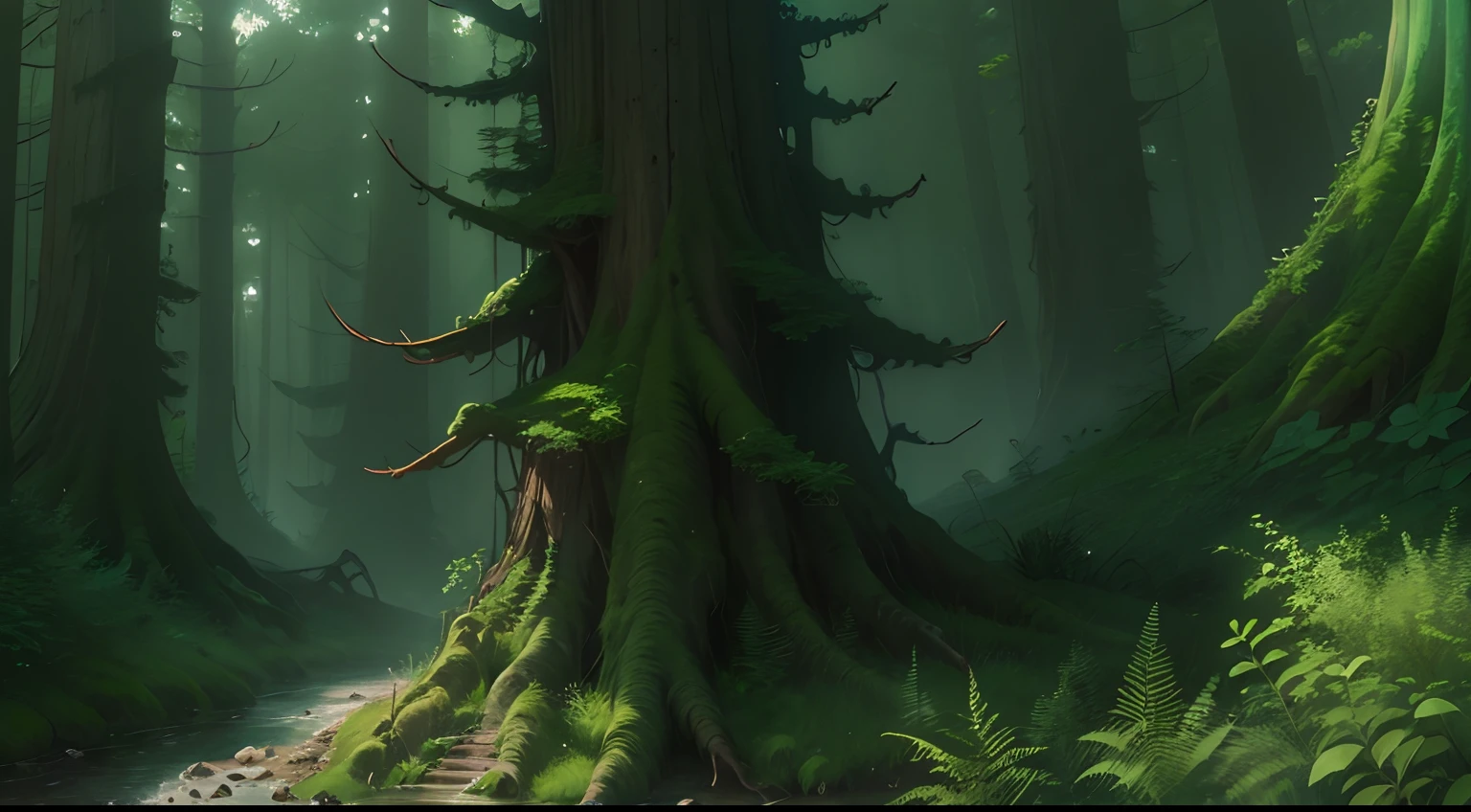 Western fantasy,ln the forest,No Man