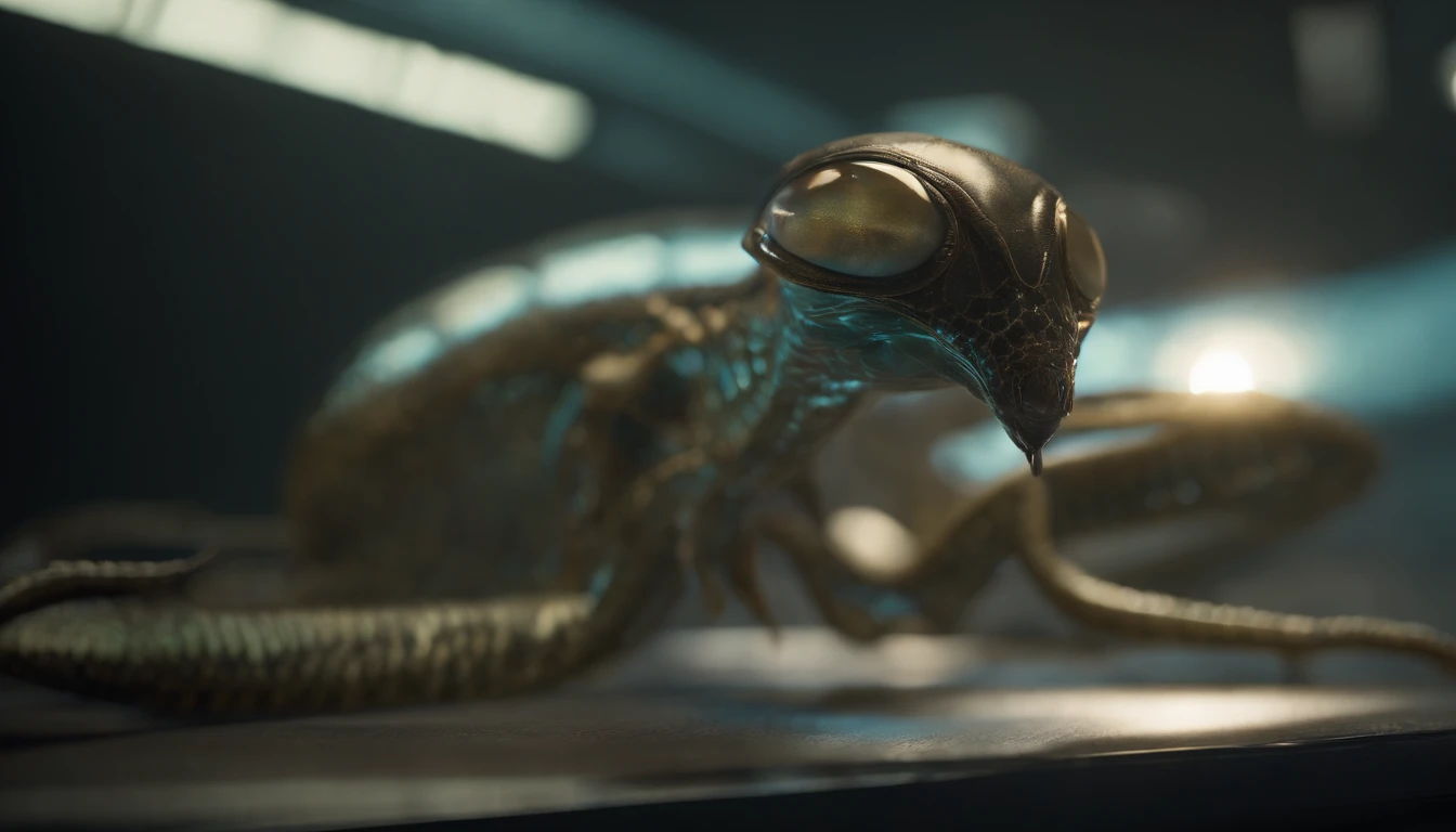 Transparent ethereal alien creatures,with light glowing,中景 the scene is,Full body like, highly detailed surreal vfx,oc rendered,Shot with 70 mm - AR 16:9 --q 2 --s 1000