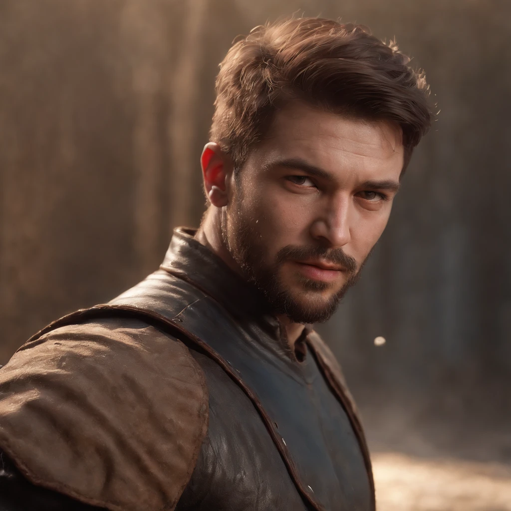 (Professional 3D rendering:1.3) de (Realistic:1.3) Foto de arte mais bonita do mundo,Features soft, bright male heroes, ((Epic hero fantasy rough muscular man wet hero angry look long hair short beard and fierce expression in dynamic pose, fantastic location, majestoso ambiente desordenado)), corpo inteiro 8k unidade render, action shot, poros da pele, very dark lighting, sombreamento pesado, circunstanciado, Rosto detalhado, (vibrante, fotogrdeia realista, Realistic, Dramatic, Escuro, foco nítido, 8k), (Old leather clothes damaged by bad weather:1.4), ((((Use peles)))), (intrincado:1.4), decadente, (altamente detalhado:1.4), pintura digital, rendering by octane, art stations, Conceito-Arte, liso, foco nítido, illustration, germe da arte, (Loish:0.23), Wlop Ilya Kuvshinov, e Greg Rutkowski e Alphonse Mucha Gracias, (global ilumination, studiolight, Light Volumetric), chuva forte, floating particles, patife, fantasia, Onze, corpo inteiroesbian, ((Fundo escuro e antigo da cidade:1.3)),CGSesociedade,art stations