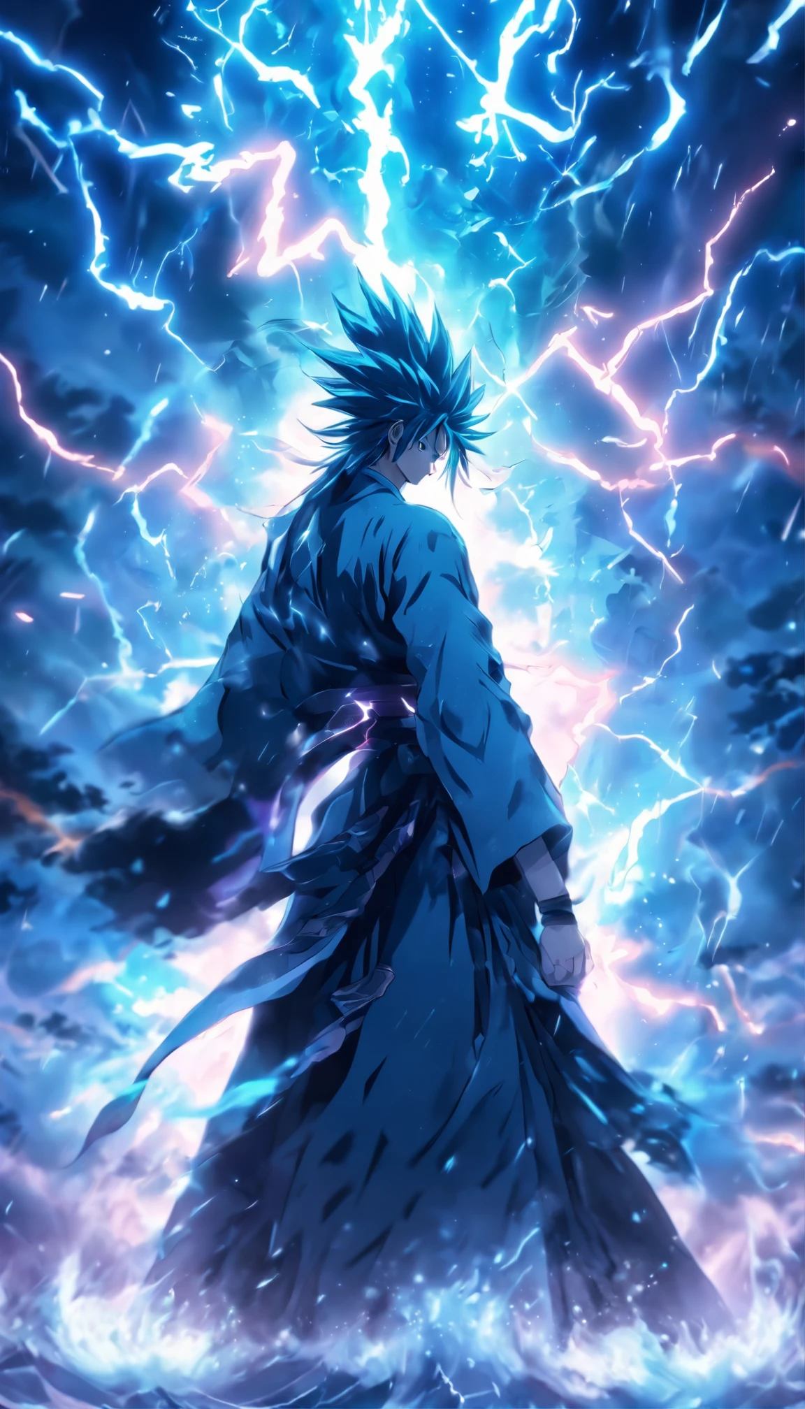 ((Masterpiece)),(Best quality)),Faraway view,Perimeter lightning,Sword Rain,A young Taoist priest,Infinite Sword System,Glow effects,Hyper-realistic,Ultra photo realsisim,Chinese black and white ink style,Black and white,Decolorization,Smudge,ink,8K,super-fine,high qulity