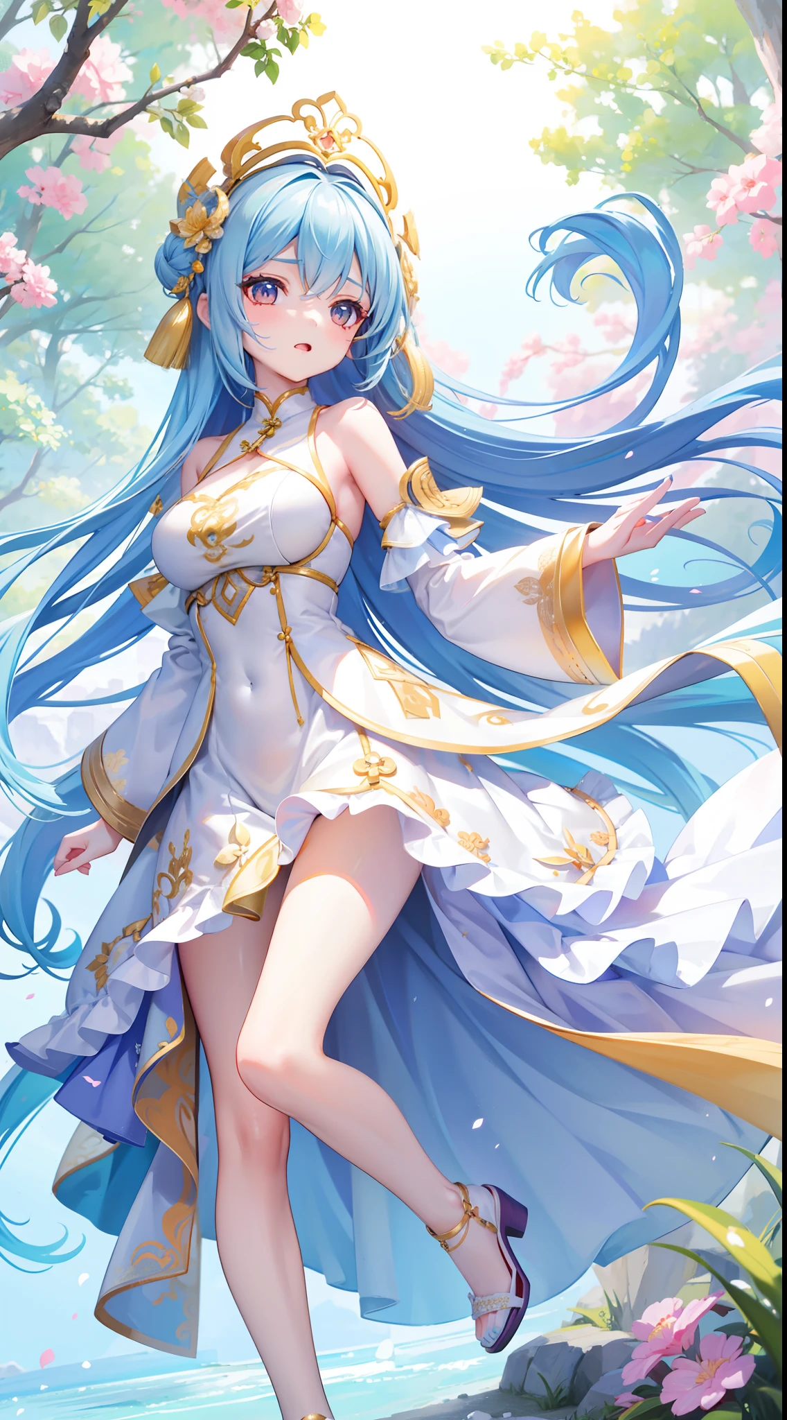 A beautiful and charismatic loli character,Her appearance is very eye-catching。Has long silky hair,And a pair of big bright eyes,Her face is delicate,It gives a gentle and elegant feeling。Additionally,Teresa also wore a white dress,The design of this dress is very beautiful,Also suitable for her figure。generally,Attractive appearance,Make a lot of players fall in love with it。