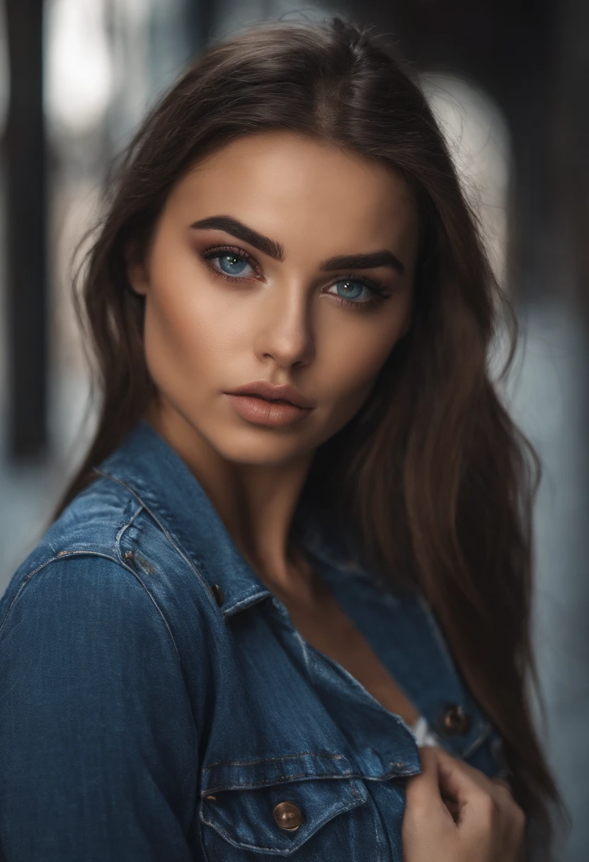 Arafed Mujer con camiseta sin mangas y bragas a juego, tetas talla C, Chica sexy con ojos azules, Retrato Sophie Mudd, brown hair and large eyes, selfie de una mujer joven, Ojos del dormitorio, Violeta Myers, sin maquillaje, Maquillaje natural, staring directly into camera, cara con artgram, maquillaje sutil, Impresionante foto de cuerpo completo, escote, en el centro comercial