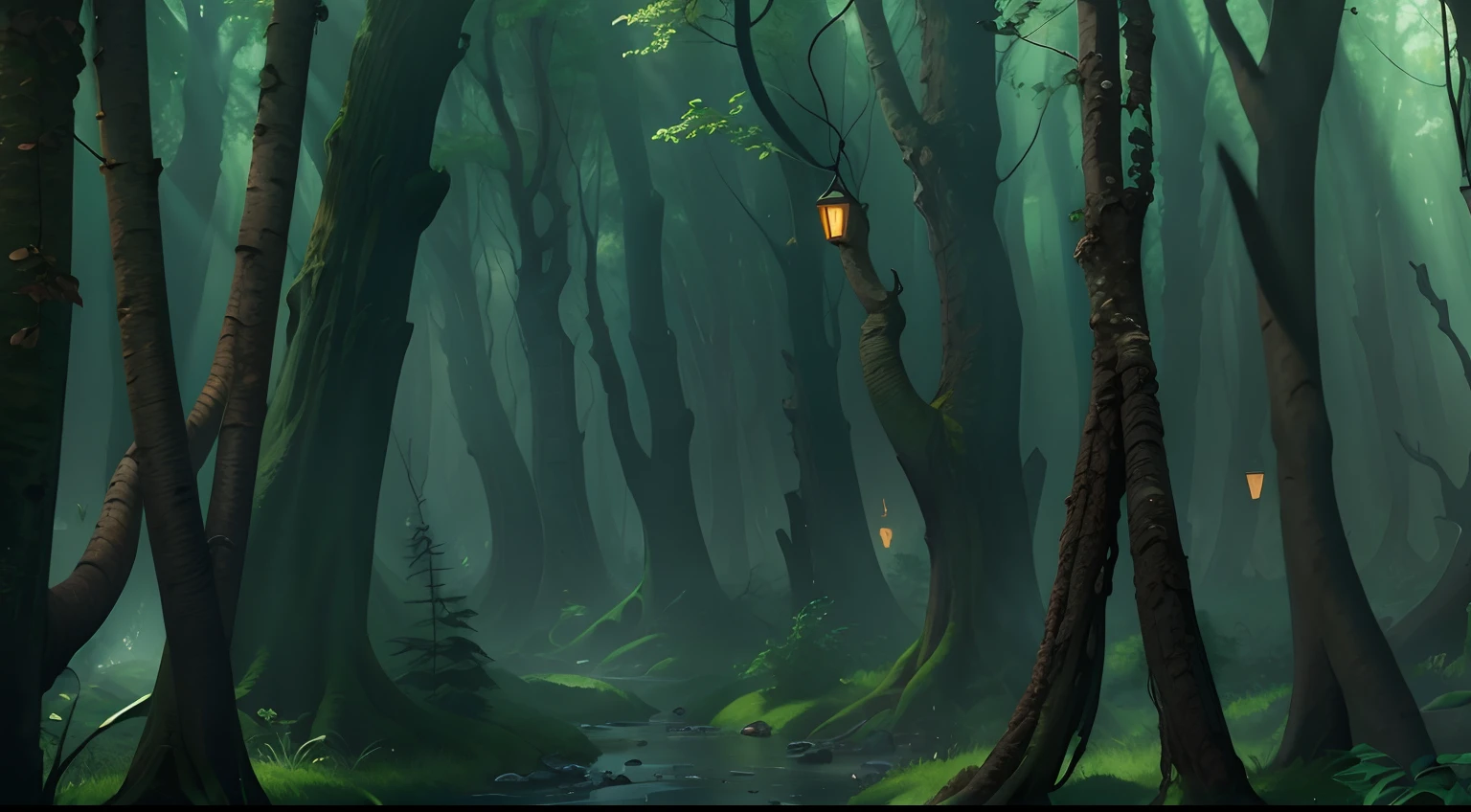 Western fantasy,ln the forest,No Man