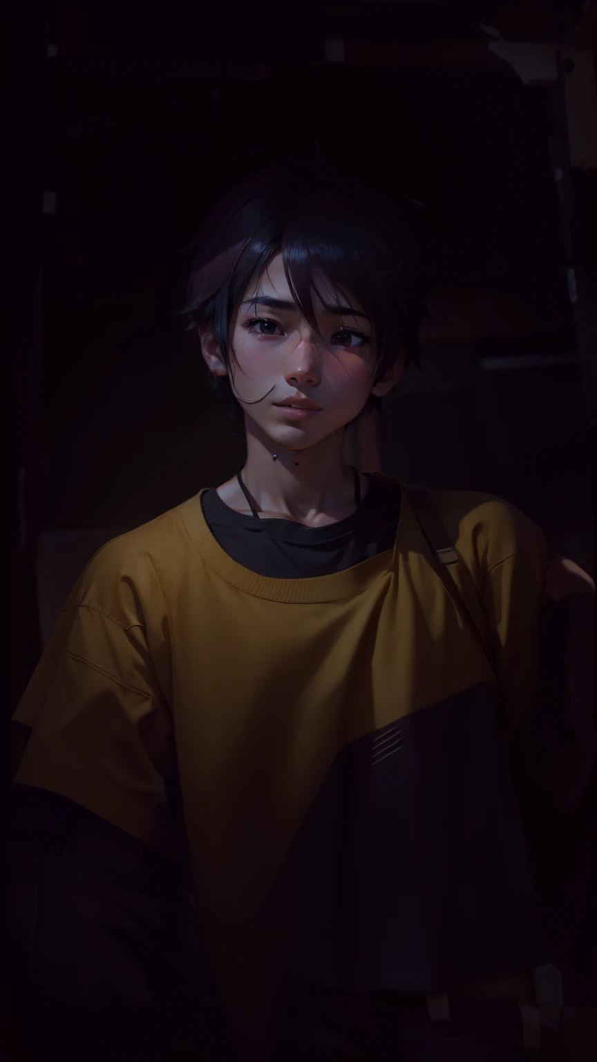 In love, anime boy, ad heart simple