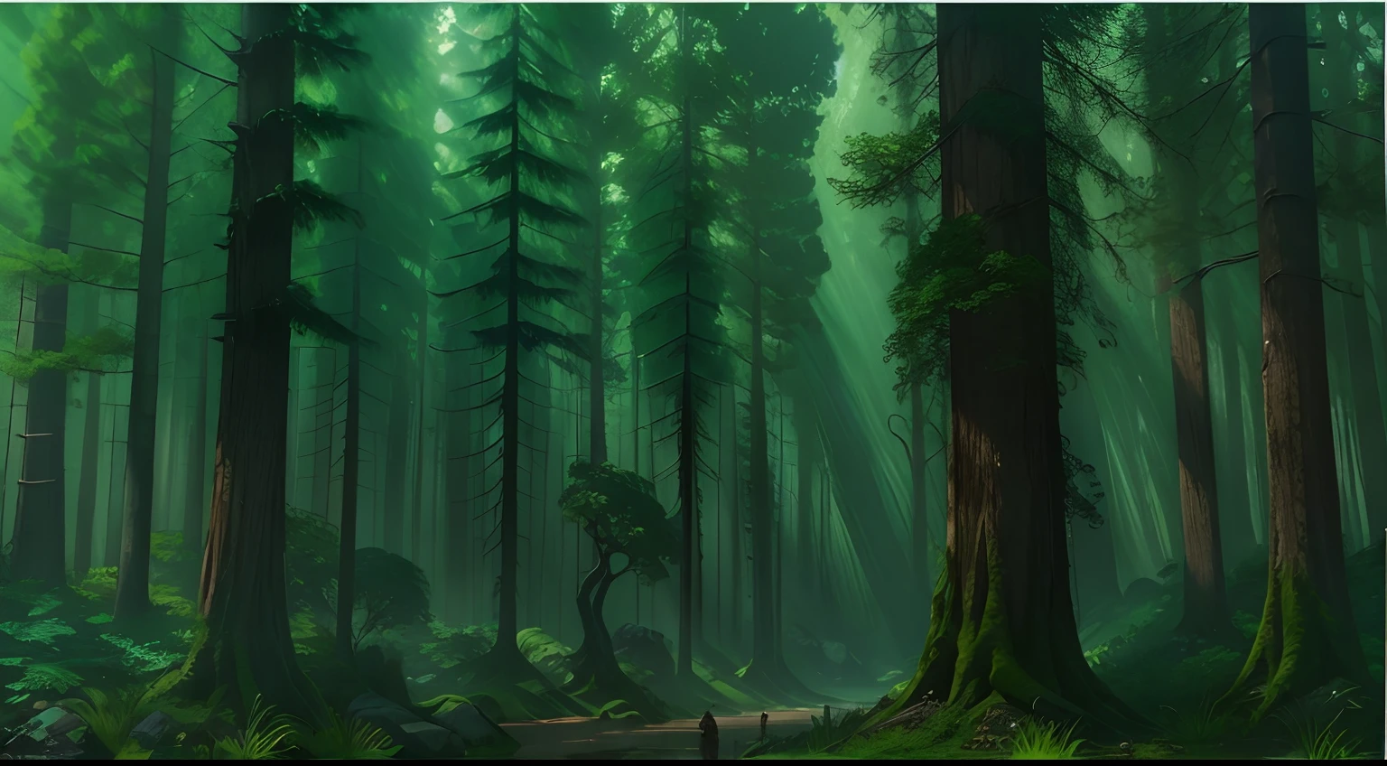 Western fantasy，ln the forest，No Man