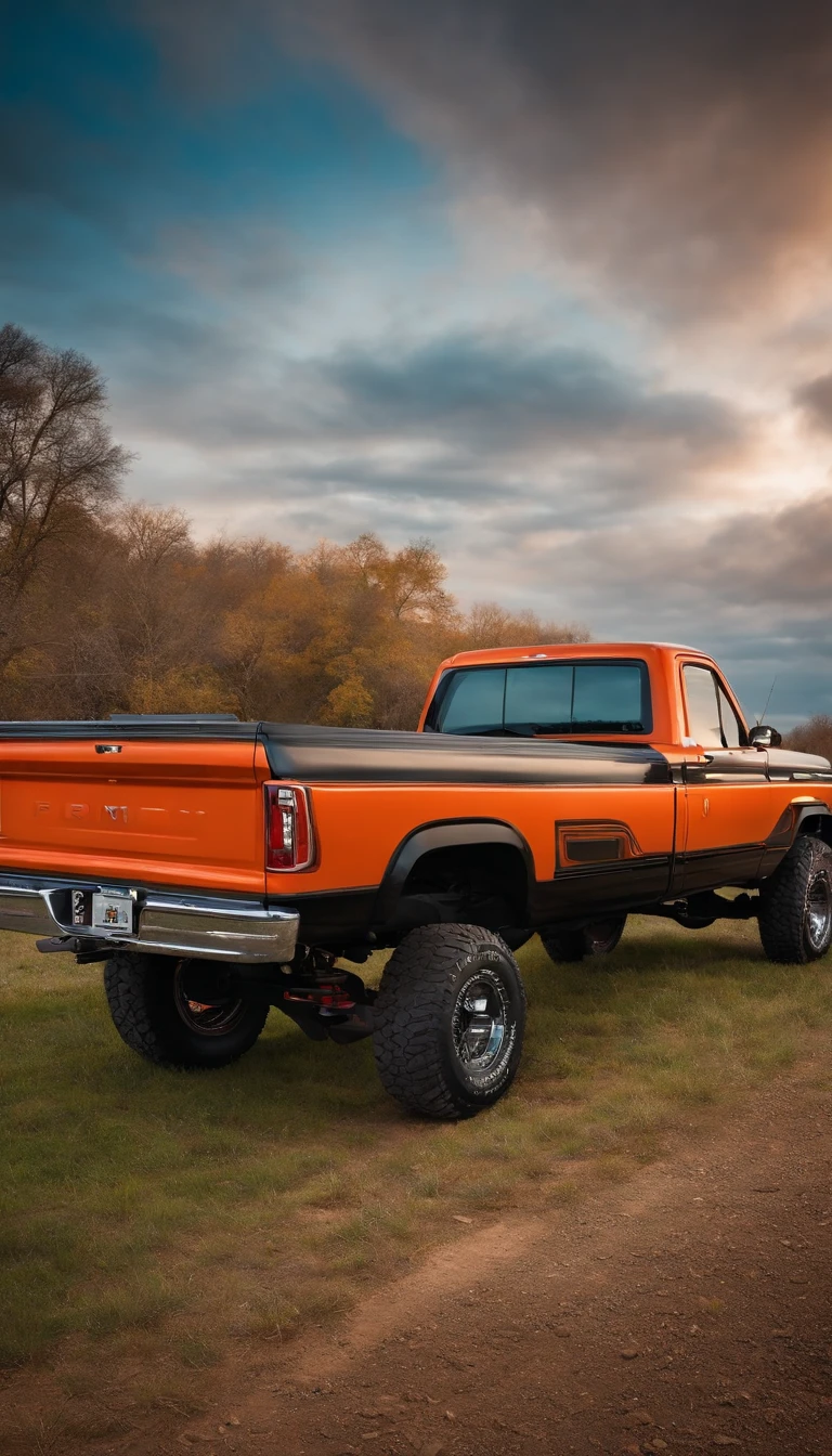 two pickup trucks