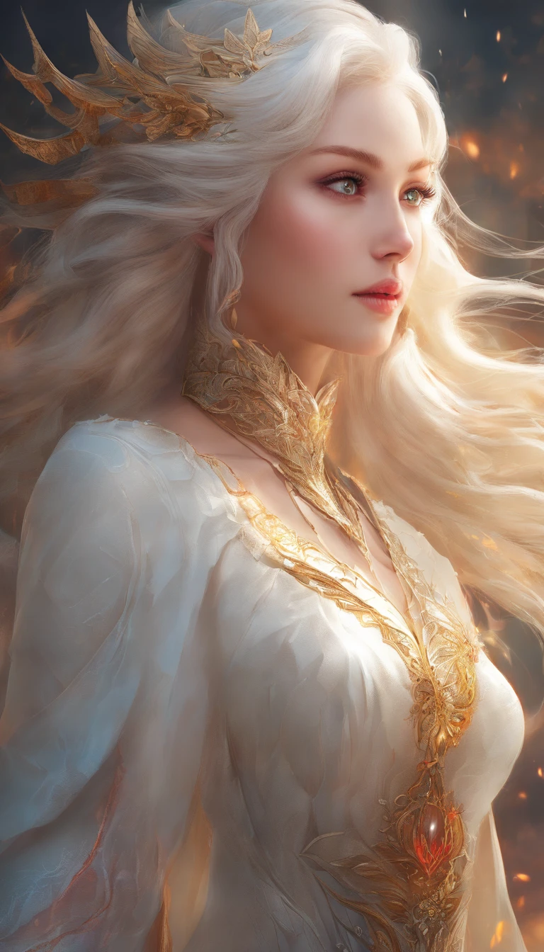 Masterpiece, Best quality, Extremely detailed, Cinematic lightning, intricately details, A high resolution, offcial art, finely detailed beautiful face and eyes, high-resolution illustrations, 8K, Depth of field, Bokeh, Solo, 1girll, A girl with white hair and red eyes, Long white hair, beautiful red eye, Beautiful landscape, rainy city, Upper body, view the viewer, Close up, highly detailed surreal vfx,oc rendered,Shot with 70 mm - AR 16:9 --q 2 --s 1000
