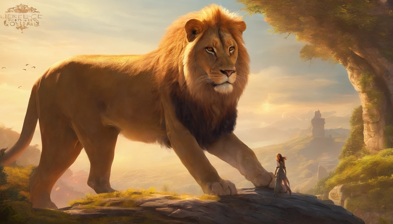 Super detailed beautiful girl, With the fierce lioness, Cinematic, Cinematic light, Realistic, 3D rendering of, Highly detailed face, Highly detailed, Realistic looks, Lifelike, Realistic girl, highly detailed hair， highly detailed surreal vfx，oc rendered，Shoot with 70 mm - AR