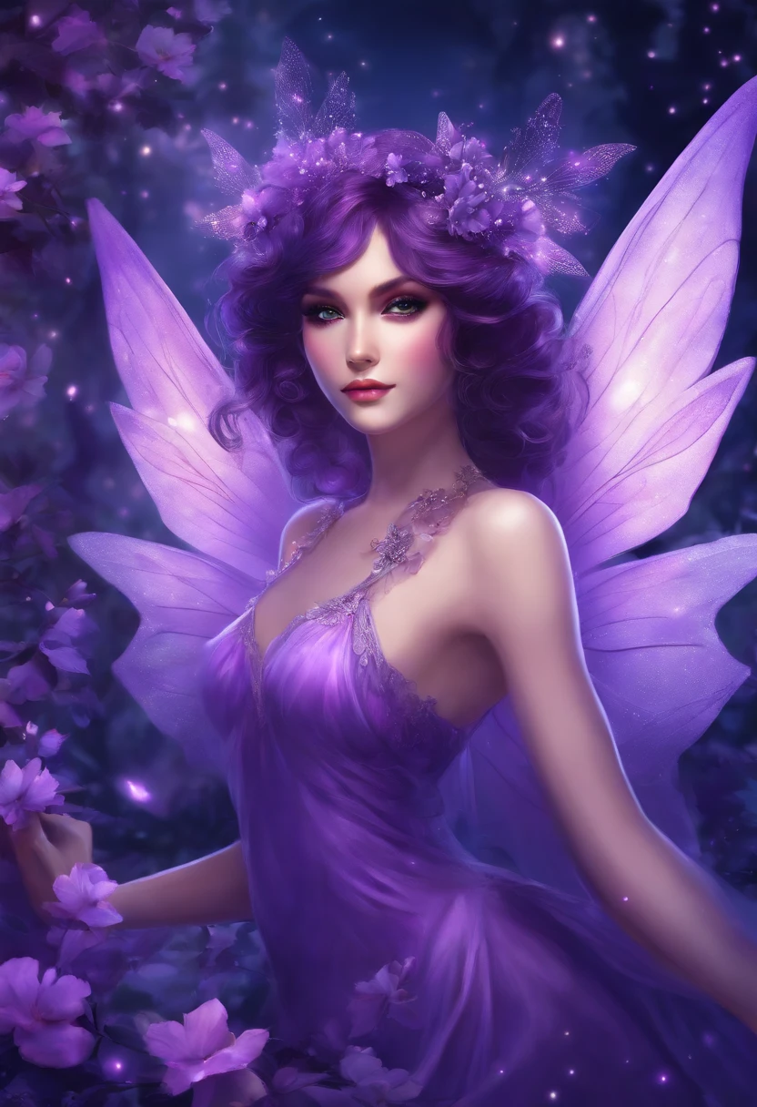 purple anime fairy