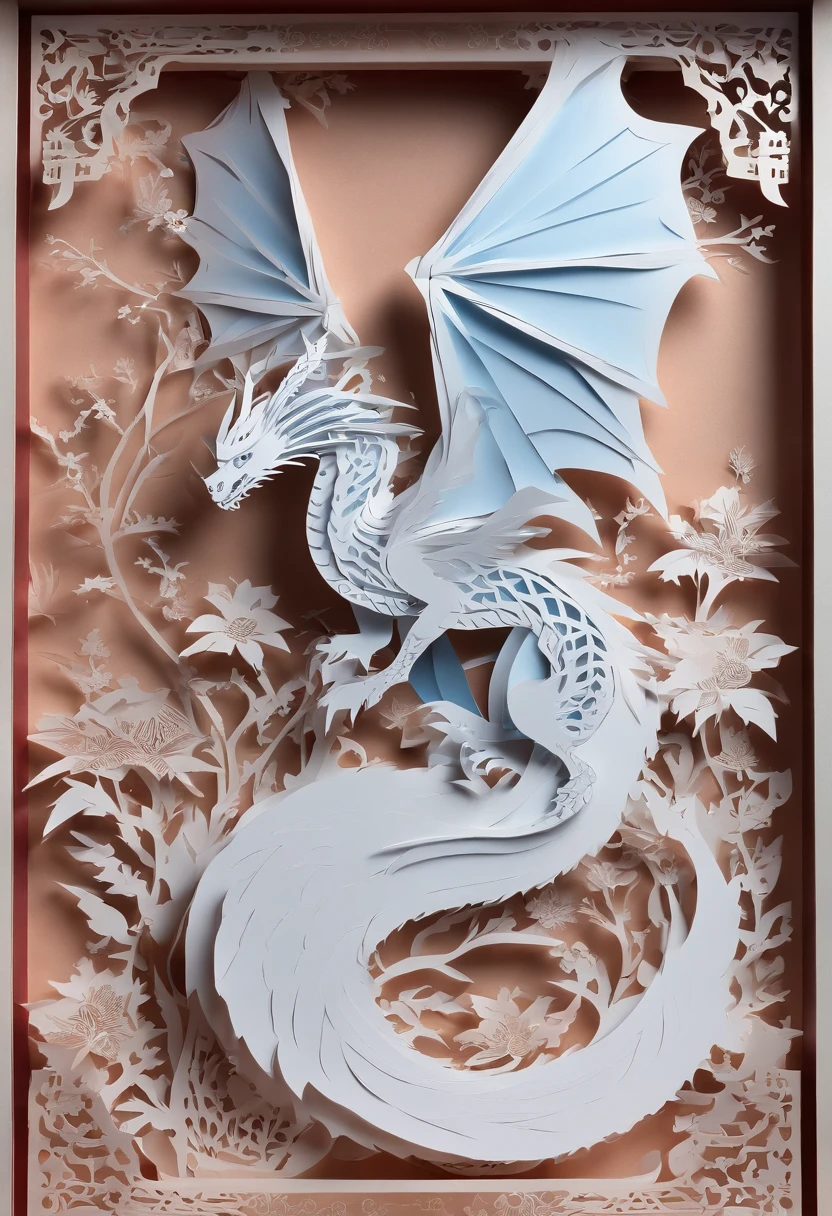 Um lugar de neve, A dragon girl with long blue hair, com asas grandes, long dragon tail, Dragon Sales on Skin and Wings,