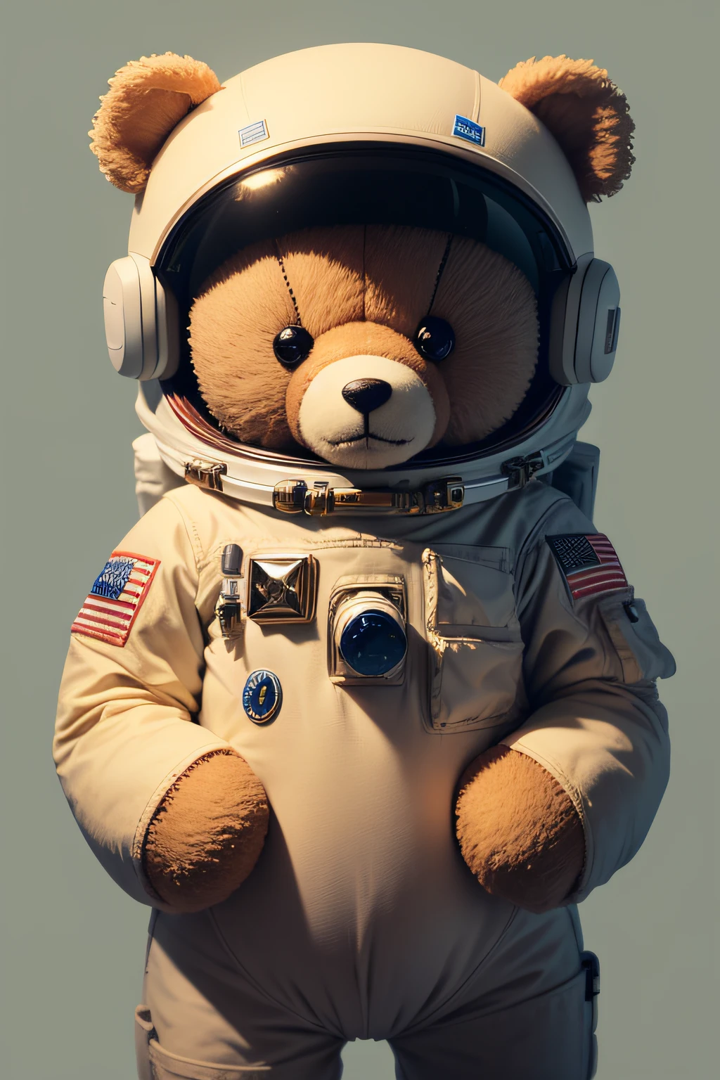 astronaut teddy bear no background