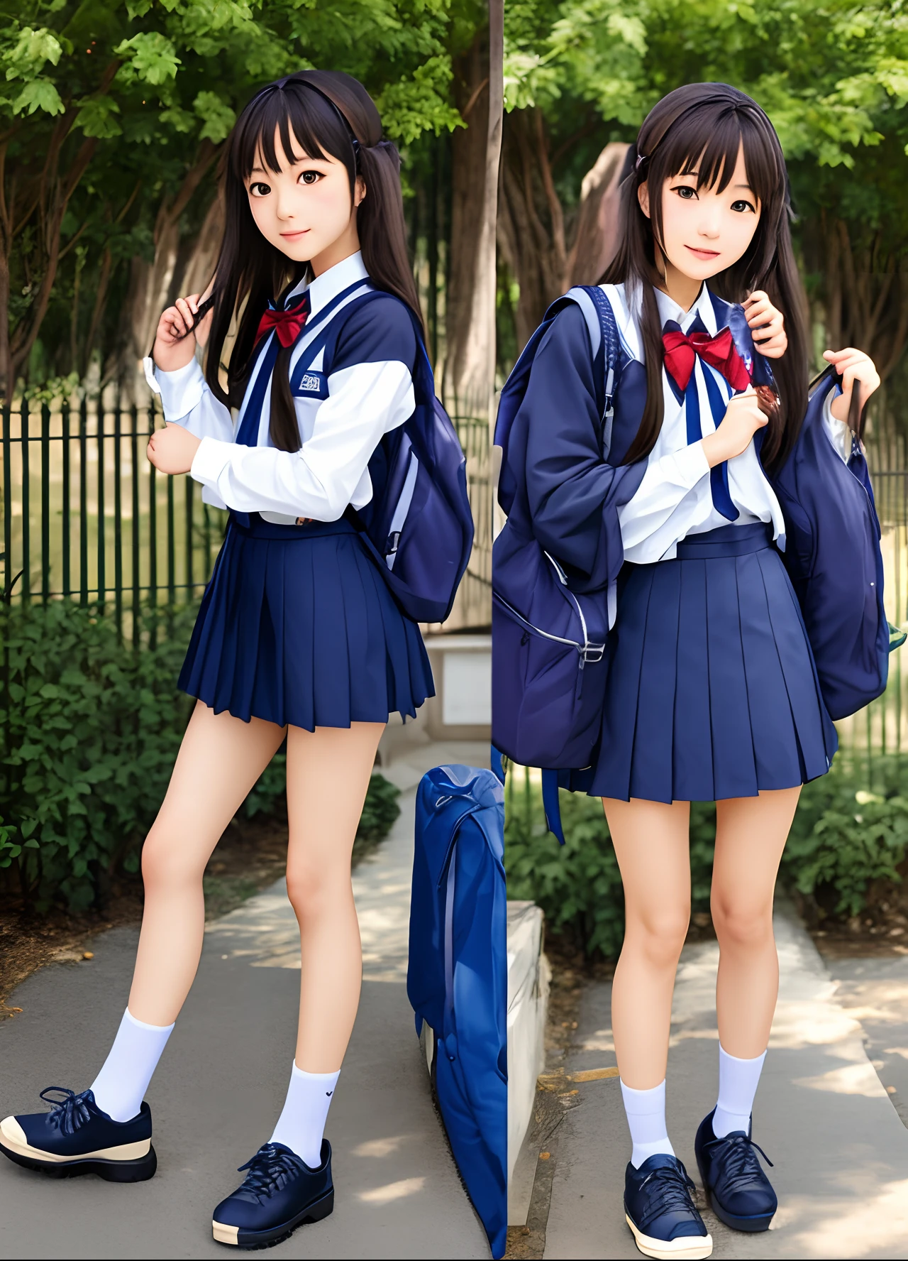 Yui Arakaki hi-school girl 校服