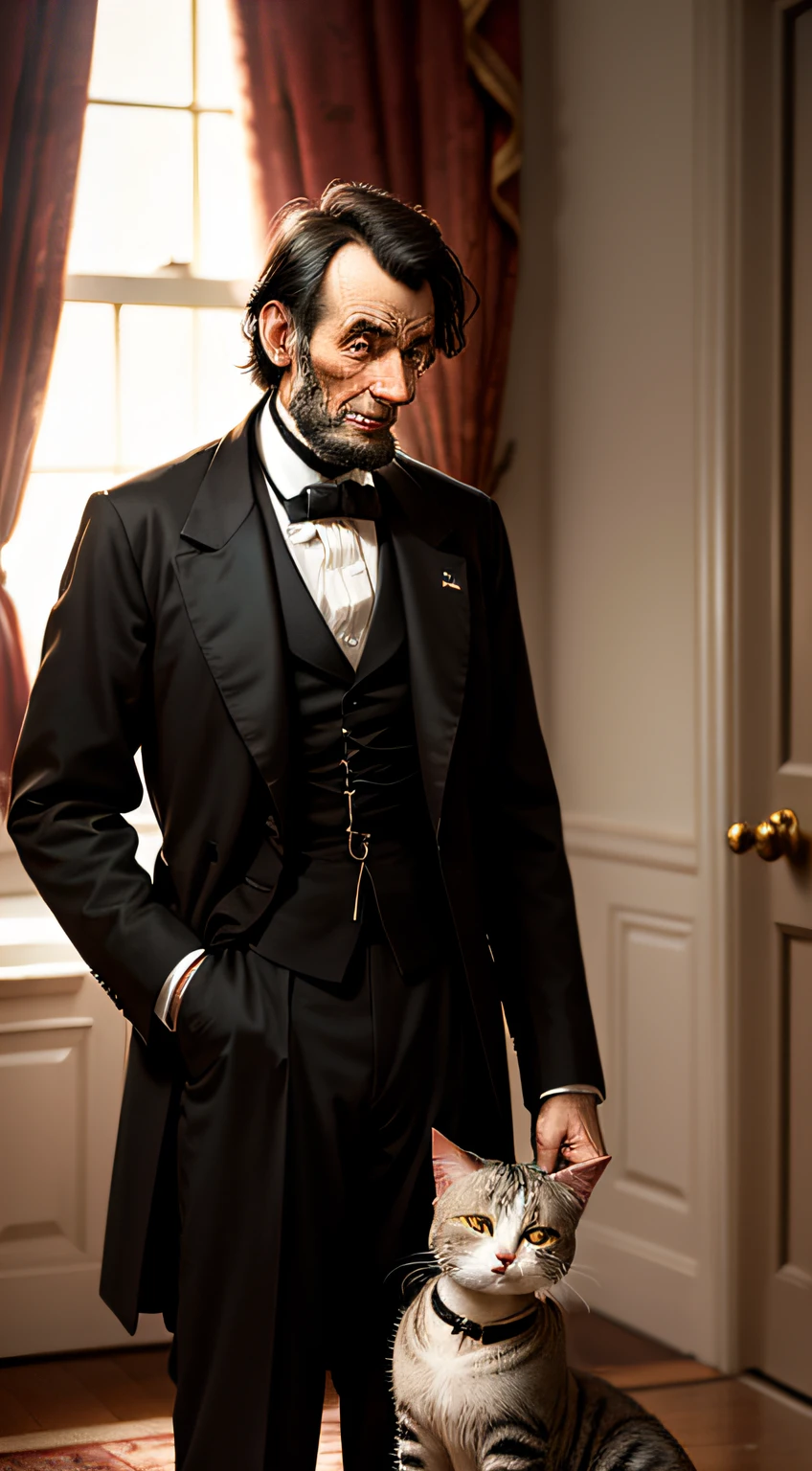 Abraham Lincoln loved cats in the White House and let them join formal dinners