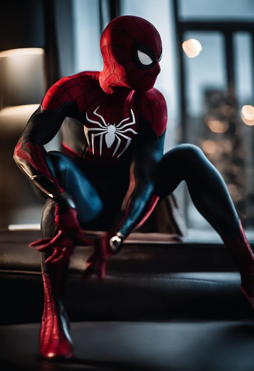 Spider man mcu venomed symbiote costume without canvas pattern in costume