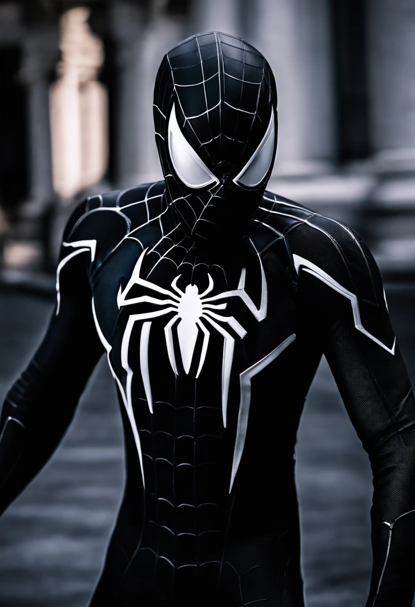 Spider man mcu venomed symbiote costume without canvas pattern in costume