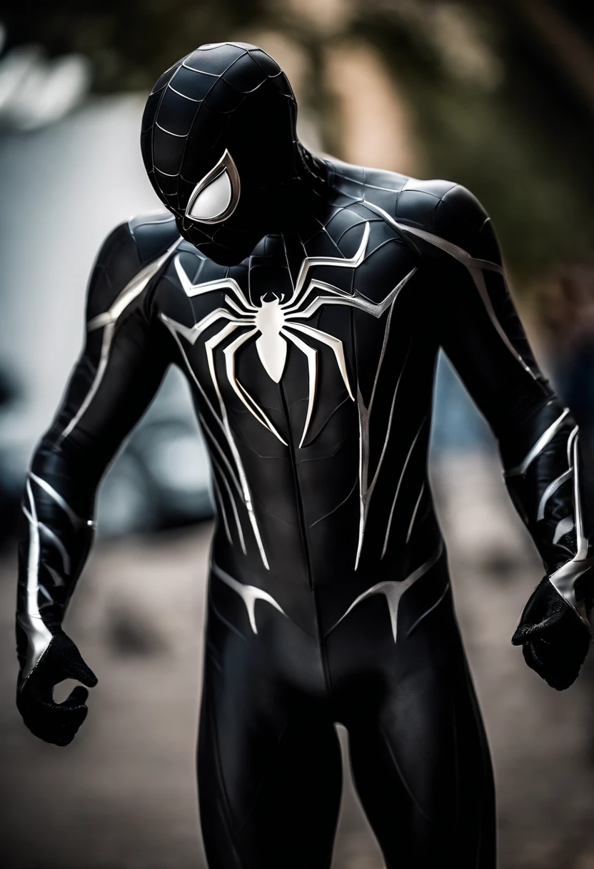 Spider man mcu venomed symbiote costume without canvas pattern in costume