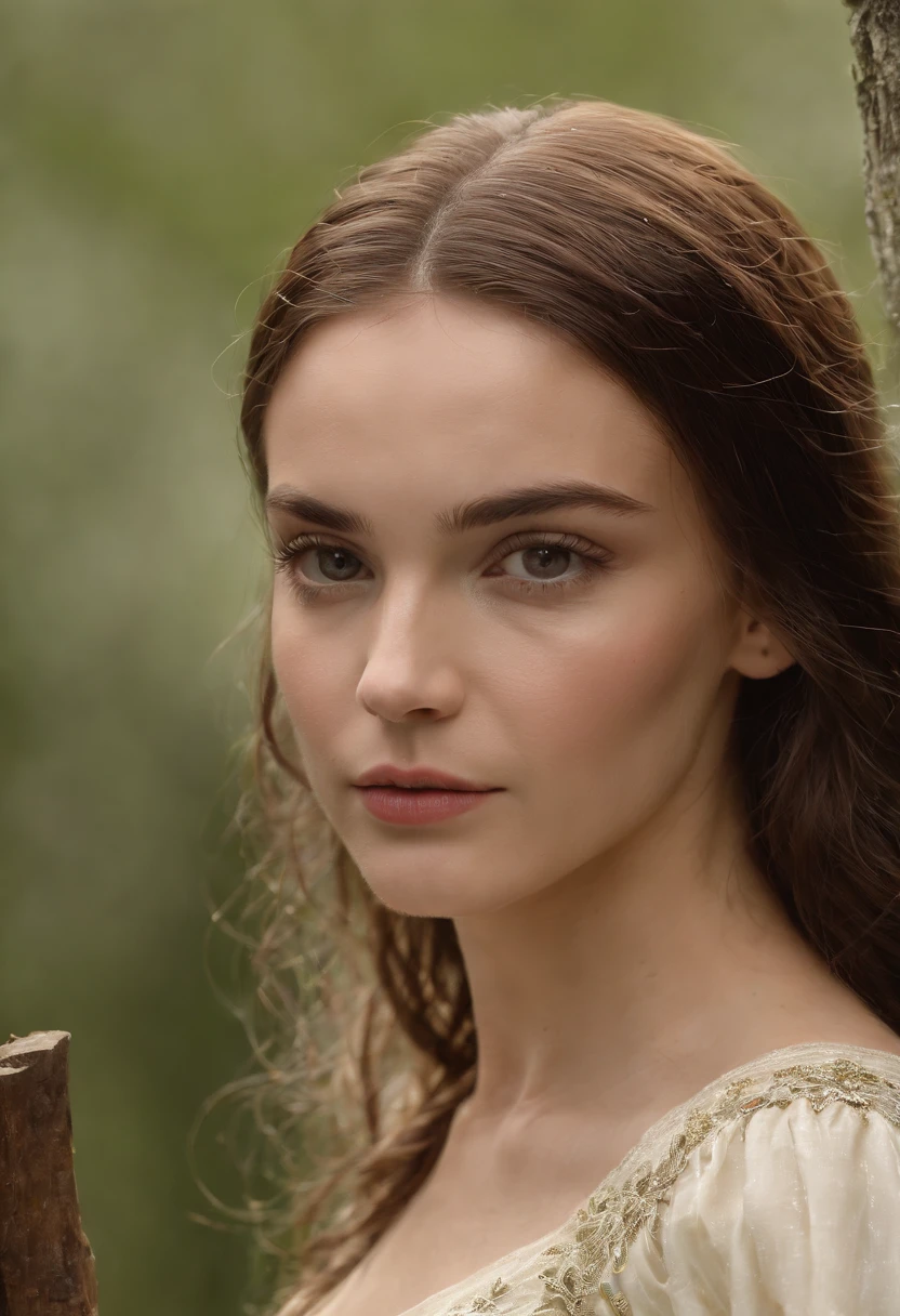 (((uma ferida avermelhada profunda atravessa sua bochecha esquerda))) tez justa, mulher em torno de 19 anos, cabelos brancos naturais, olhos verdes distintos, vestindo kohl, slender and graceful, Beautiful, luz de velas em um ambiente medieval, Ultra sharp focus, tiro realista, roupas femininas medievais, cores tetradicas (cicatriz:1.4)