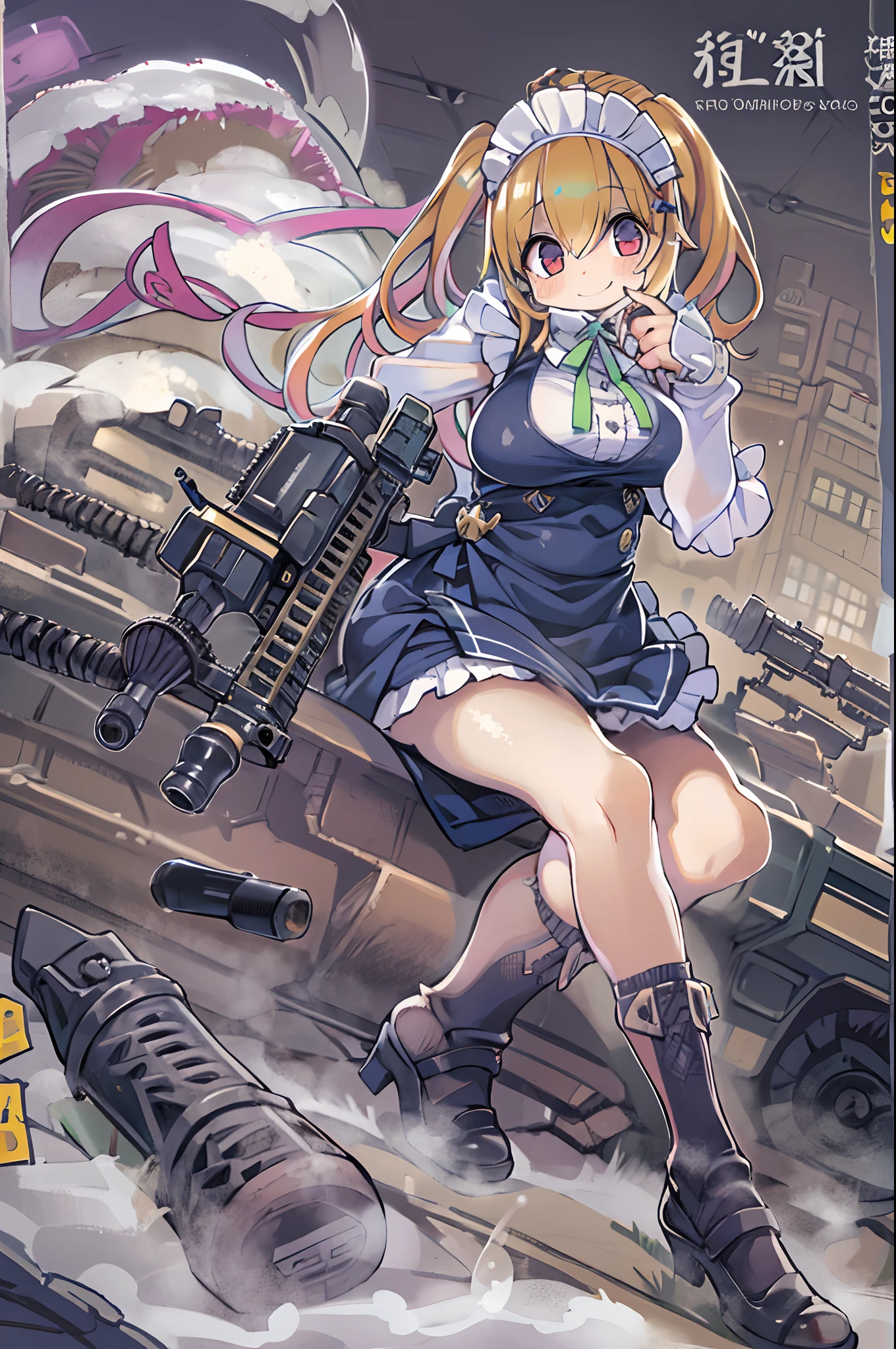 (masterpiece), best quality, expressive eyes, perfect face, Sexy female, (((bimbo))), blonde hair, blue eyes, huge breasts, huge butt, full body, seductive, ((1girl)), pink high heels, ((((bully)))), (school background), front facing, (spoiled brat)