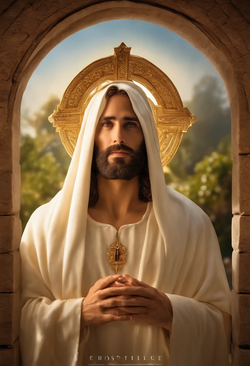 Nesta cena, Jesus is portrayed in heaven, irradiando divindade e serenidade. The atmosphere is ethereal, com suaves raios de luz iluminando os arredores. The composition is carefully framed, capturando Jesus no centro, surrounded by a paradisiacal setting. The camera zooms in to capture all the intricate details, showing the divine characteristics and expression of Jesus. His eyes reflect compassion and wisdom, enquanto seu sorriso sereno exala paz e amor. Dramatic lighting increases the depth and mood of the scene, creating a sense of wonder and reverence. The image is captured with an ultra-detailed camera, garantindo que cada nuance e textura seja fielmente reproduzida. Resolution is set to 8K, proporcionando clareza e realismo impressionantes. Photorealistic rendering brings Jesus to life, Capture the essence of your presence in a tangible and compelling way. The ratio is set to 4:3, allowing a balanced and classic composition. The version used is Midjourney 5.2, Leveraging the latest advances in imaging technology. Camera settings are set to automatic, optimizing exposure and focus to capture the scene in its utmost beauty. No geral, the scene depicts Jesus in all his glory, conveying a sense of divine presence and peace. The combination of ultra-detailed photography, Dramatic lighting and high-resolution rendering create a visually stunning and emotionally resonant depiction of Jesus in heaven.