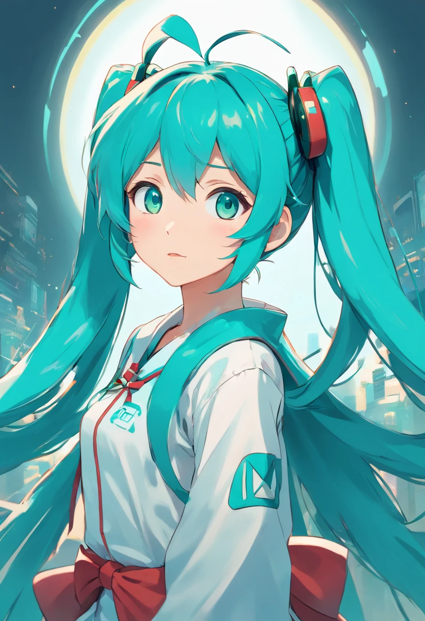 HATSUNE Miku, simple background