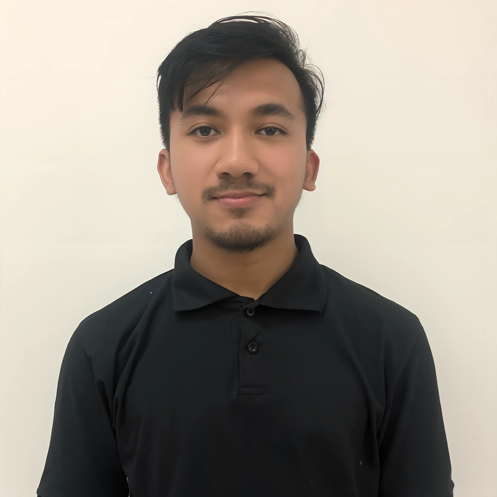 arafed man in a black shirt standing in front of a white wall, nivanh chanthara, professional profile picture, professional profile photo, professional picture, khyzyl saleem, 24 years old, ash thorp khyzyl saleem, ramil sunga, john jude palencar, he is wearing a black t-shirt