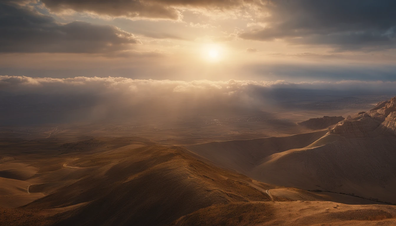 Amazing Holy Bible,, Landscape in the skies, cinemactic, Israel and Jerusalem, ultra fotorreal | |, Ultra Detalhado, detalhes intrincados, hiper-realista, octan render, 8k, Full HD