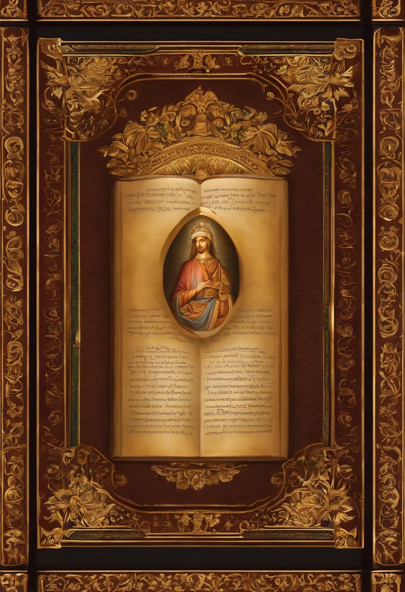 "Por favor, create a high-definition image of the Holy Bible that captures the reverence and spiritual significance of this holy book. The image should convey the historical and religious importance of the Bible, apresentando-a de forma digna e respeitosa. Use soft lighting to highlight cover and page details, enfatizando sua textura e envelhecimento, if applicable. Position the Bible in an environment that evokes a sacred environment, como uma prateleira de madeira em uma biblioteca antiga ou um altar iluminado. As cores devem ser sutis e a tipografia, Apresente-se, deve ser elegante e discreta. The image should inspire a sense of reverence and spiritual connection to the words and teachings contained in the Holy Bible."