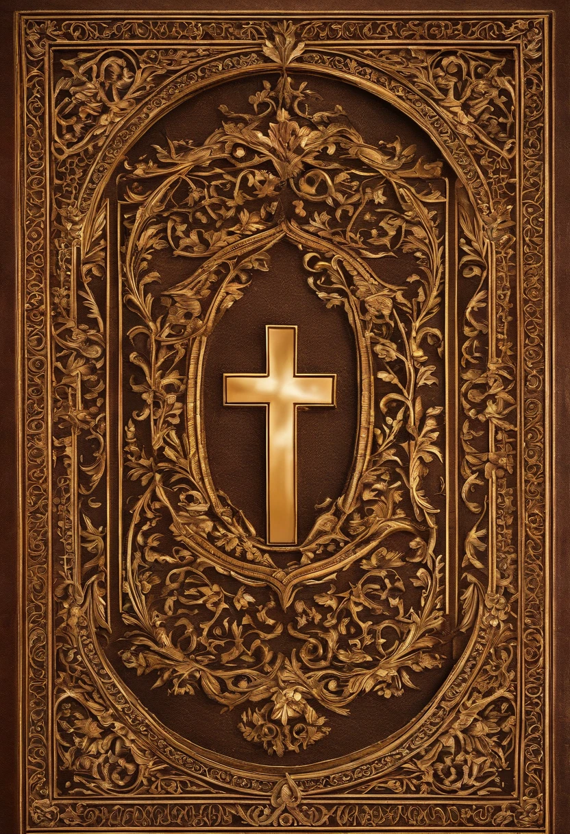 "Por favor, create a high-definition image of the Holy Bible that captures the reverence and spiritual significance of this holy book. The image should convey the historical and religious importance of the Bible, apresentando-a de forma digna e respeitosa. Use soft lighting to highlight cover and page details, enfatizando sua textura e envelhecimento, if applicable. Position the Bible in an environment that evokes a sacred environment, como uma prateleira de madeira em uma biblioteca antiga ou um altar iluminado. As cores devem ser sutis e a tipografia, Apresente-se, deve ser elegante e discreta. The image should inspire a sense of reverence and spiritual connection to the words and teachings contained in the Holy Bible."