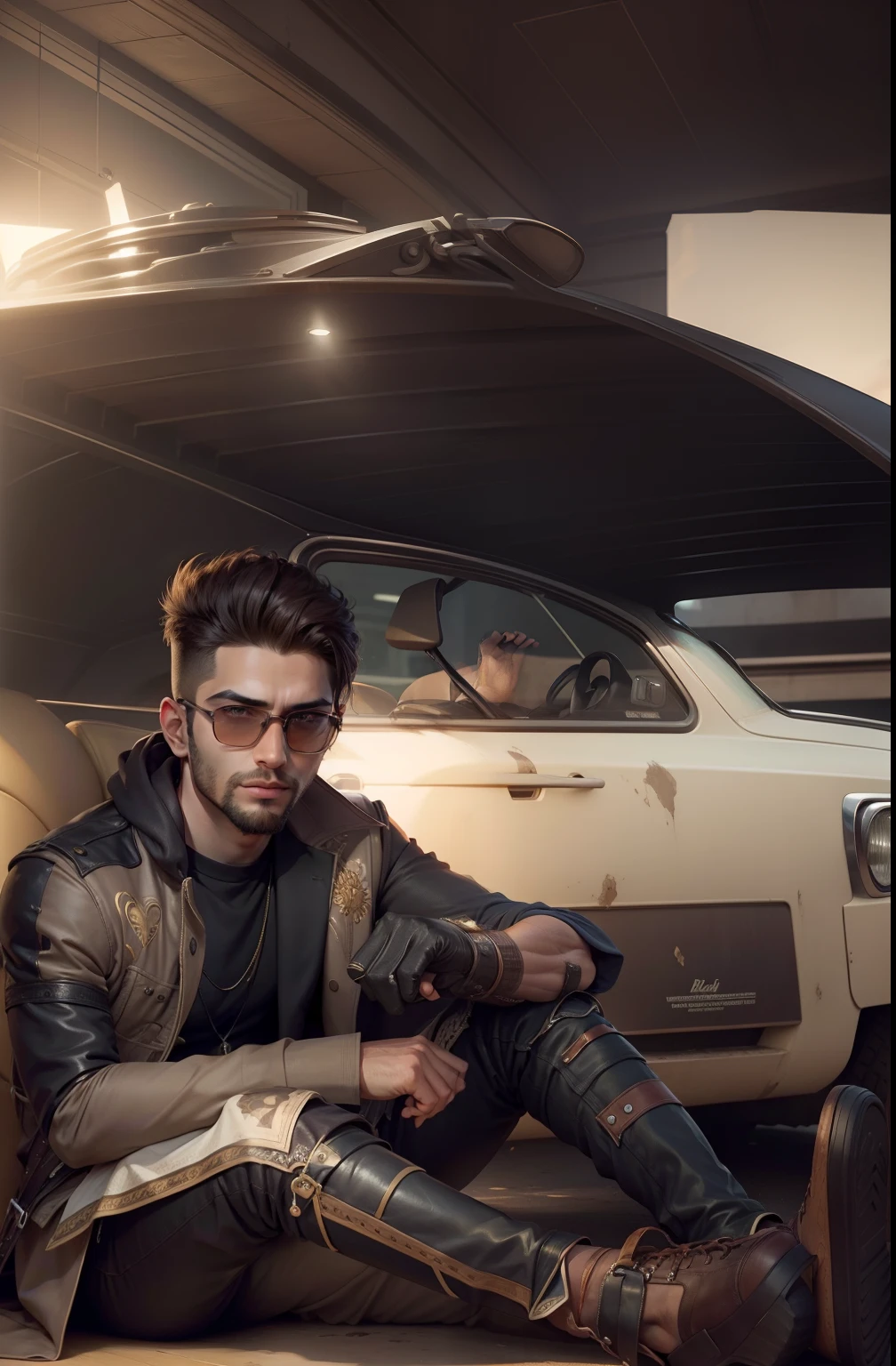 Change background realistic face handsome boy