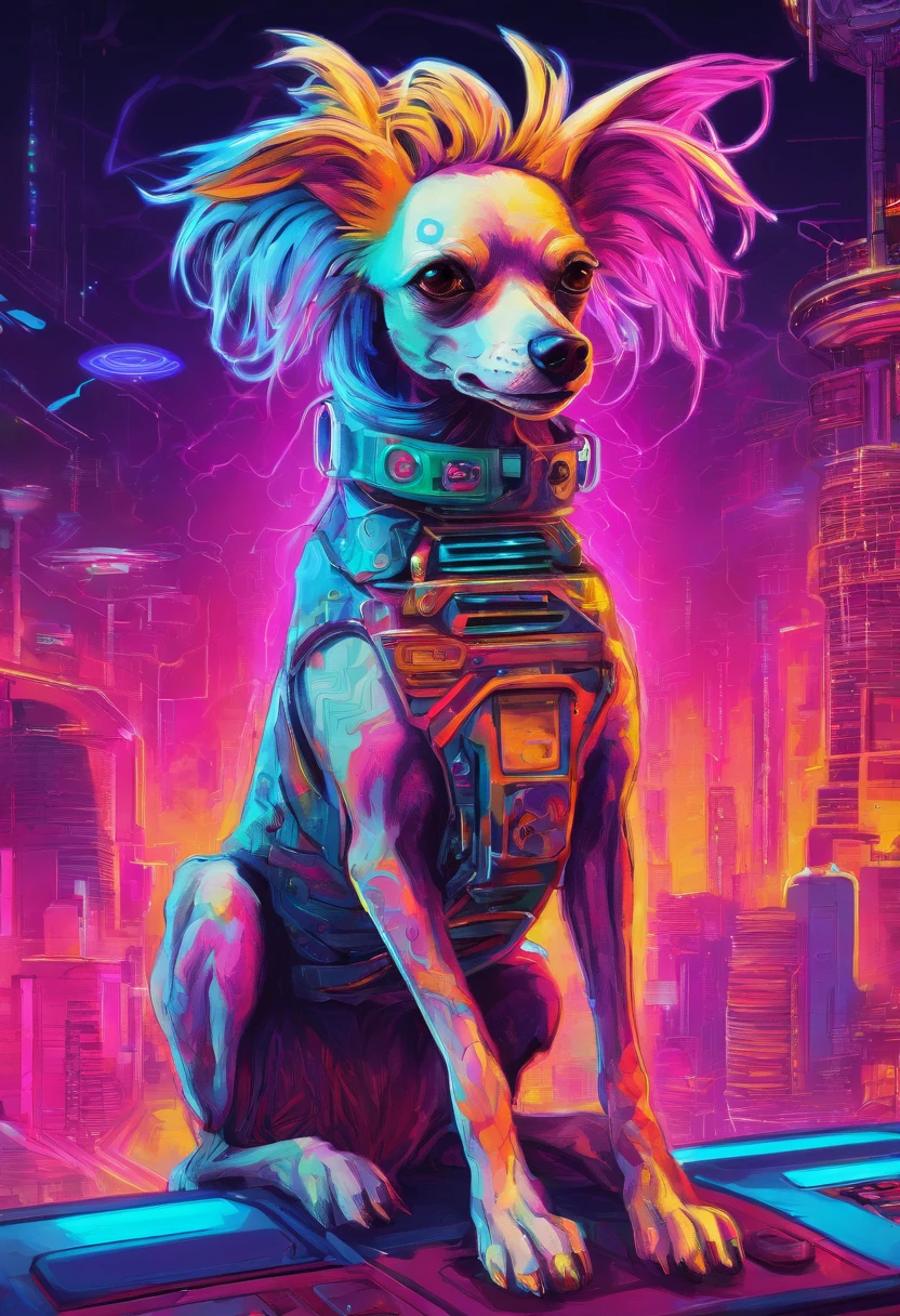 Make a Chinese crested dog