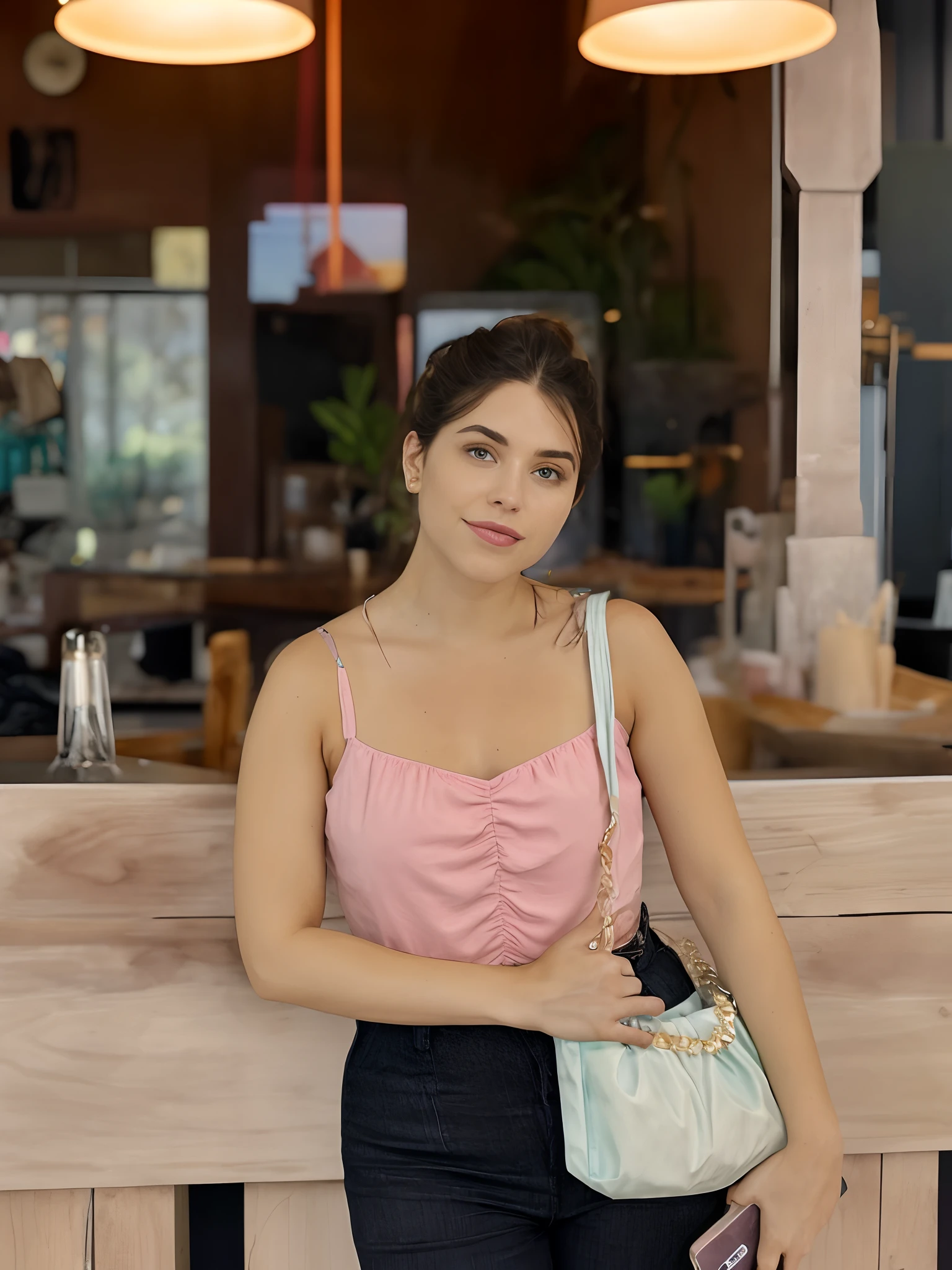 aqua color cammi top