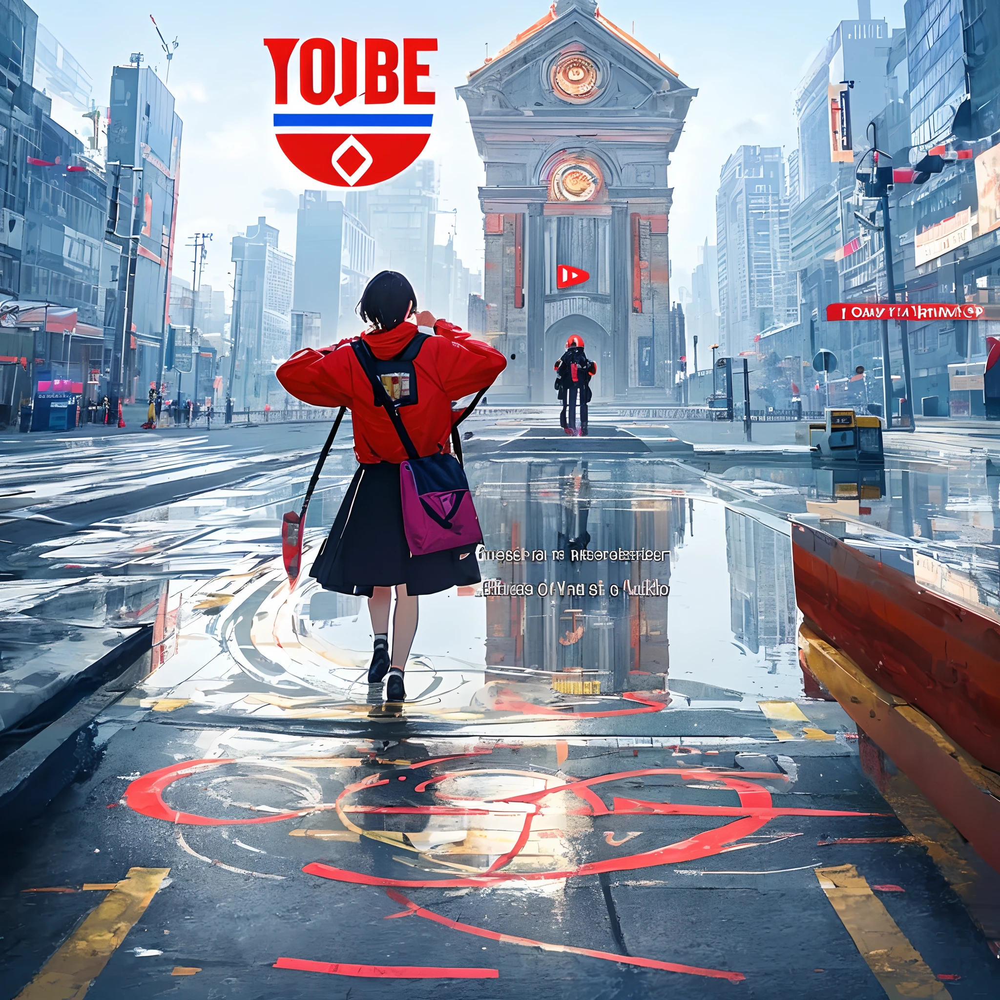 Create a cover for youtube being a channel and that is written The Path of Divine Reflection