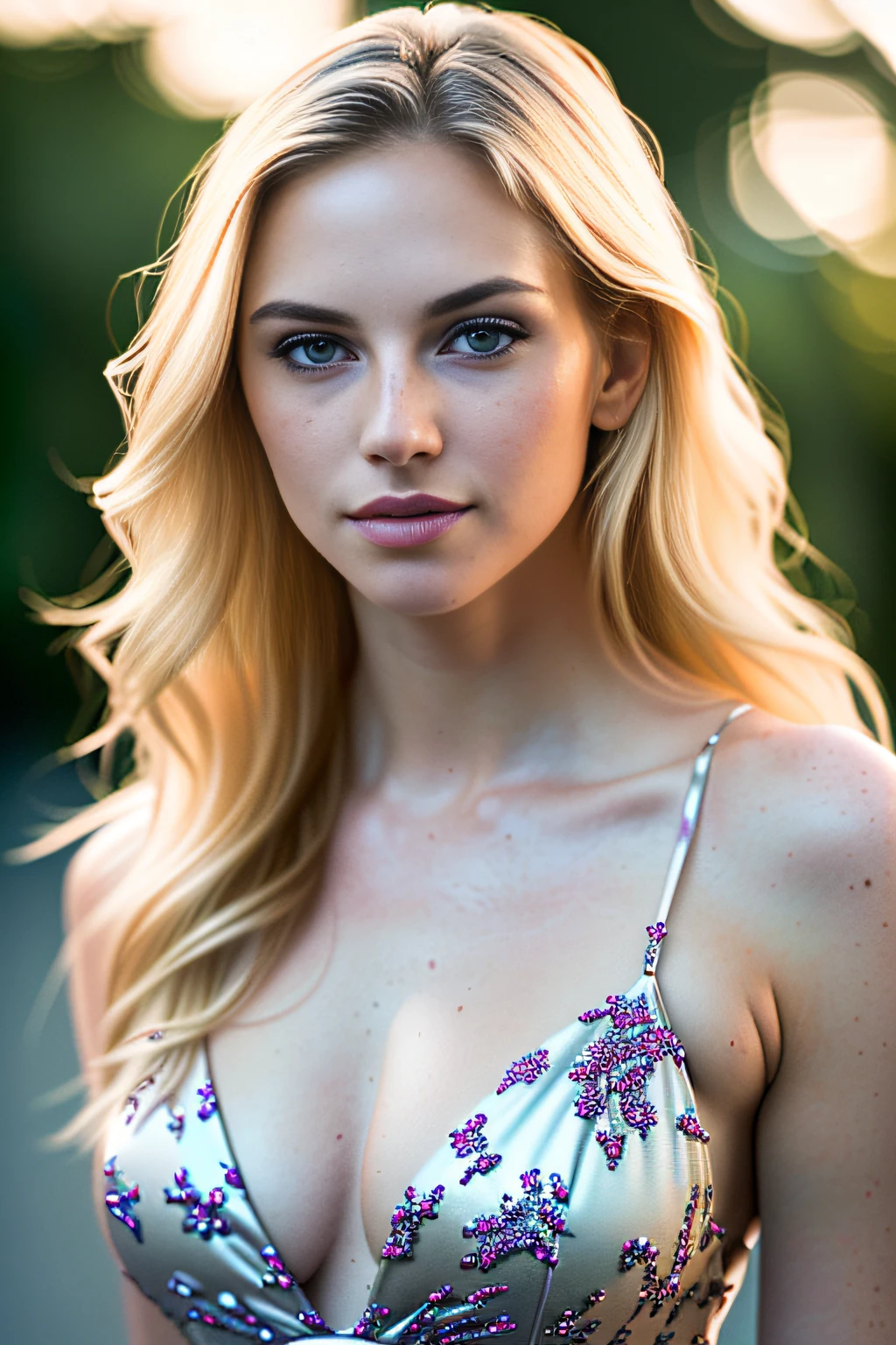 gorgeous woman with extra long wavy blonde hair, detailed alluring eyes, long sexy legs, wearing a jumpsuit and a purse, ((detailed facial features)), (finely detailed skin), pale skin, realistic skin texture, extreme skin details, (pores:0.1), dancing with her best friend, photorealistic, hyperrealistic, detailed, 8k, HDR, (Soft color: 1.2), shallow depth of field, broad light, high contrast, backlighting, bloom, light sparkles, chromatic aberration, sharp focus, RAW color photo