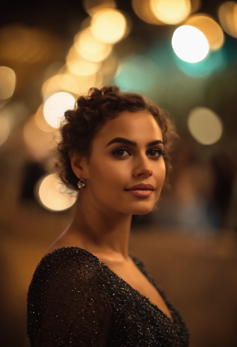 (melhor qualidade,Altas),1,,menino novo,cabelos pretos,Looking at camera,posing for camera,Vestido casualmente,vivid colors,retrato,belos olhos detalhados,long eyelashes,tom de pele escuro,curly hair,lovely expression,fundo colorido,soft lighting,master part