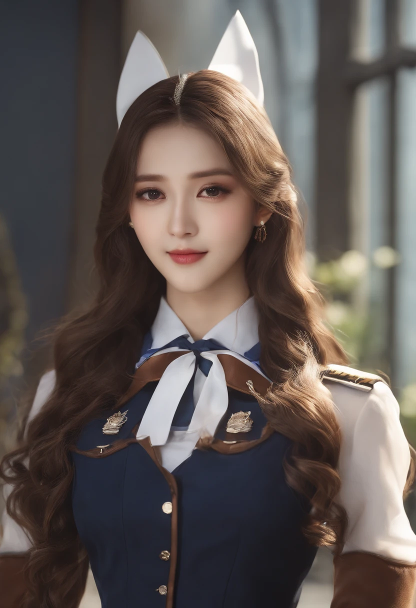 AAHANA, LONG HAIR, BROWN HAIR, HEADPHONES, WHISKER MARKINGS, SHOULDER PADS, BLUE BODYSUIT, RIBBED BODYSUIT, ANIMAL PRINT, CLOTHES WRITING, LONG SLEEVES, WHITE GLOVES
BBHANA, LONG HAIR, BROWN HAIR, SINGLE BRAID, HAIR ORNAMENT, WHISKER MARKINGS, KOREAN CLOTHES, HANBOK, LONG SLEEVES, STRIPED SLEEVES, PINK SKIRT
CCHANA, LONG HAIR, BROWN HAIR, WHISKER MARKINGS, POLICE HAT, WHITE HEADWEAR, POLICE UNIFORM, STRIPED NECKTIE, BLUE SHIRT, COLLARED SHIRT, BREAST POCKET, LONG SLEEVES, WHITE GLOVES, BELT, BLACK PANTS