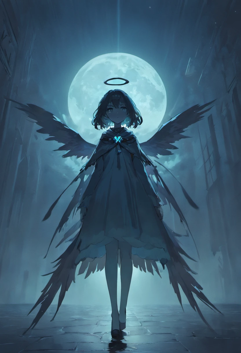 mothman,moon,fog,dark ambience,ethereal, eldritch,ominous, haunting, hauntingly beautiful, mysterious, eerie, nocturnal, otherworldly, supernatural, mesmerizing, mythical, atmospheric, shrouded in mist, enigmatic, surreal, spectral silhouette, mystical, cryptic, ethereal glow, enshrouded in darkness, enchanted, lunar glow, eerily radiant, moonlit reflection, ghostly apparition, arcane, otherworldly forms, haunting presence, chilling, sublime, hidden in the shadows, enigmatic figure, enshrouded in fog, supernatural being, celestial enchantment, wings, black wings