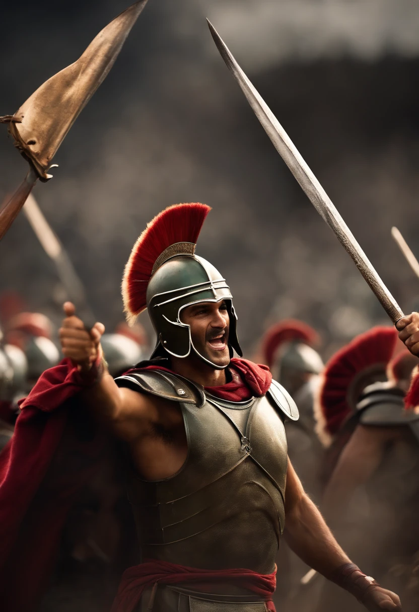 spartans celebrating victory