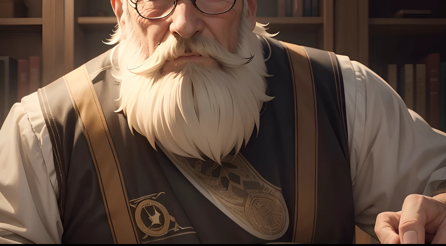 90-YEAR-OLD BEARDED MAN WITH MANY LIFE LESSONS ANIME