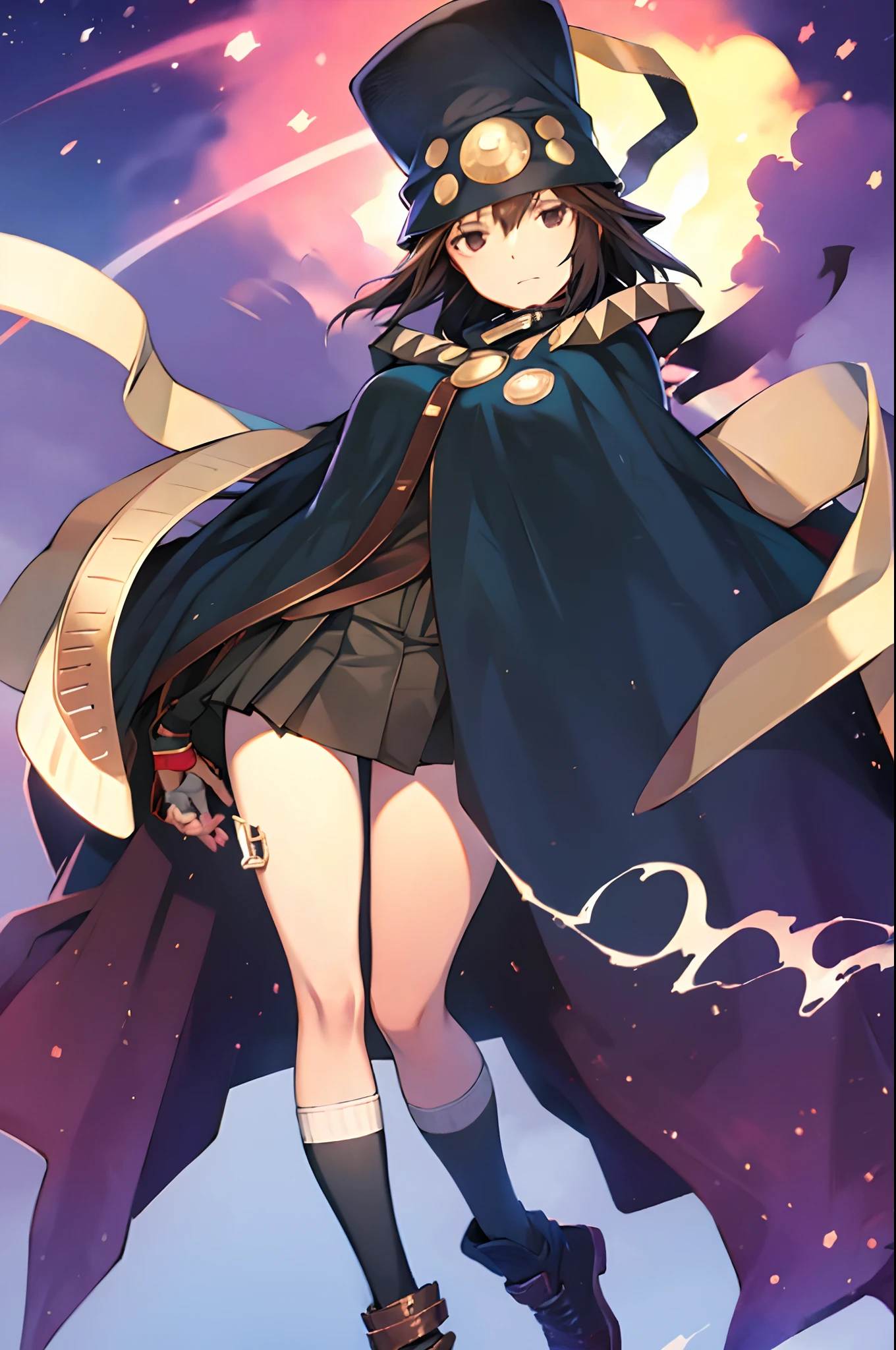 masterpiece, best quality, 1girl,night, looking_at_viewer, boogiepop,big breast, full body