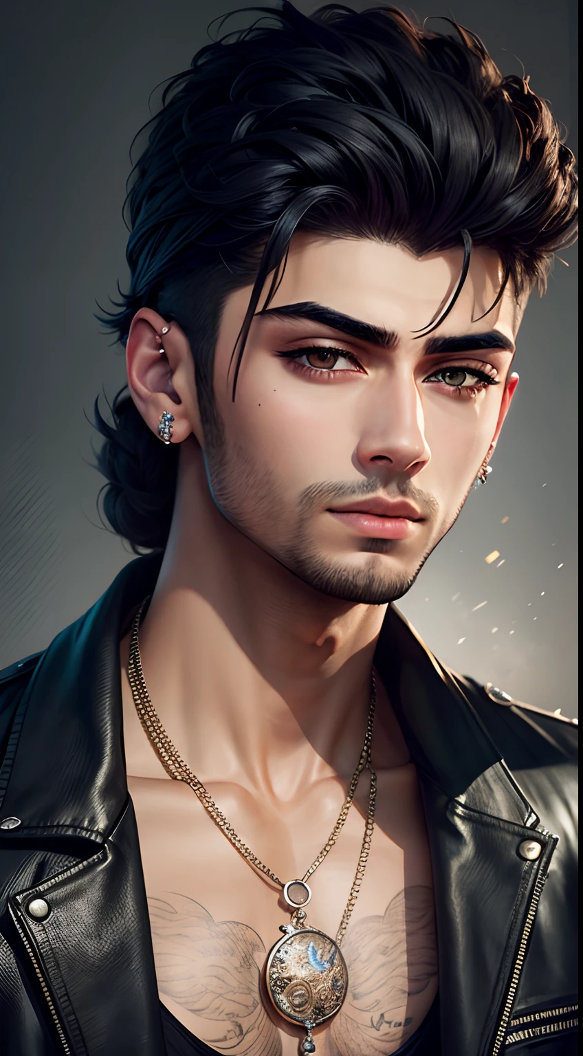 Zayn Malik,hyper realistic, masterpiece, full detailed