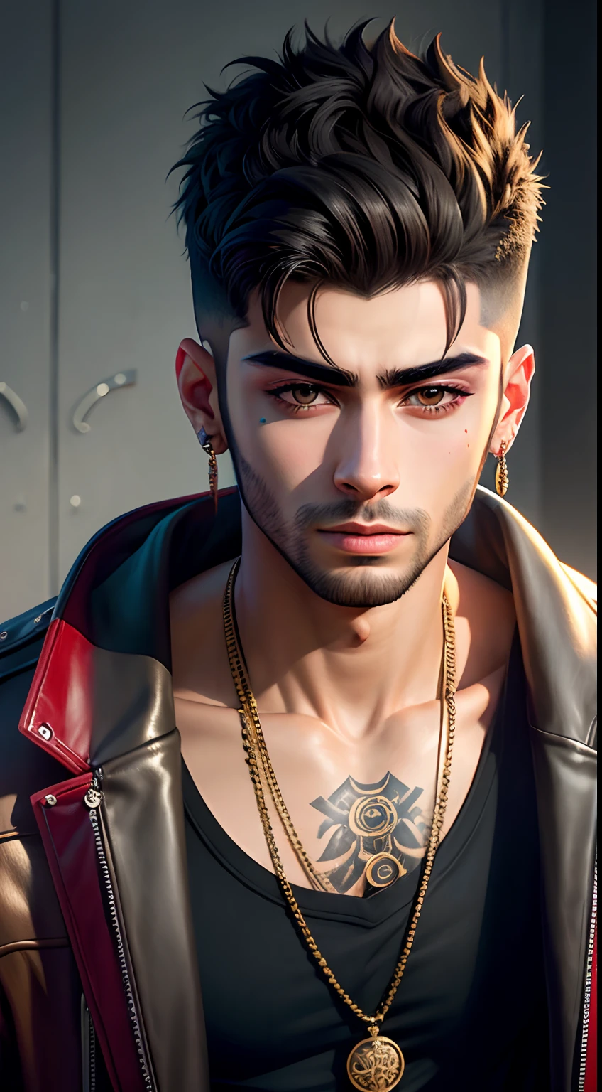 Zayn Malik,hyper realistic, masterpiece, full detailed