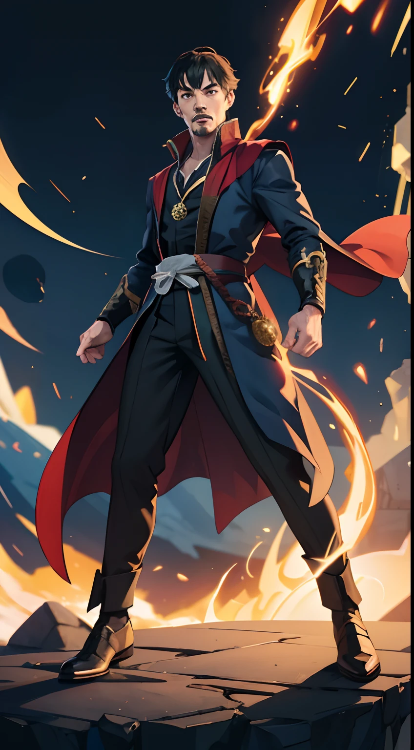 1men, solo,  full body , Dr. Strange