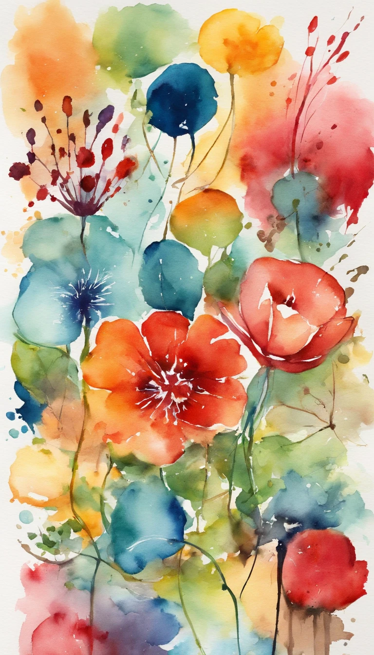 cores vibrantes, water elements, design simples, arte vetorial, elementos que represente mente, humanidade, sentir, tocar, sabio