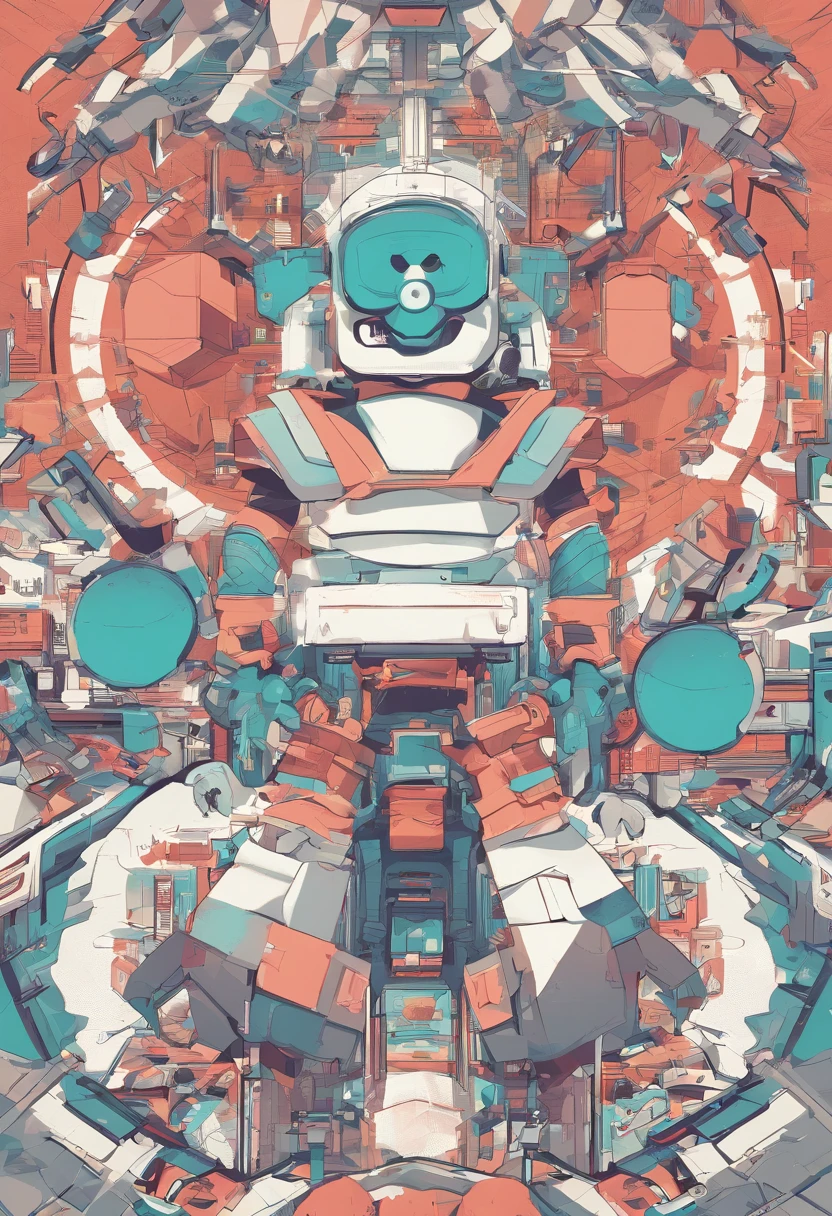 Vectorized illustration with better angle ,multidimensional geometric wall PORTRAIT, arte, Chibi,Yang08k, lindo, Colouring, que represente a seguinte frase "Know all the theories,
master all techniques, mas ao tocar uma alma humana, seja apenas outra alma humana"